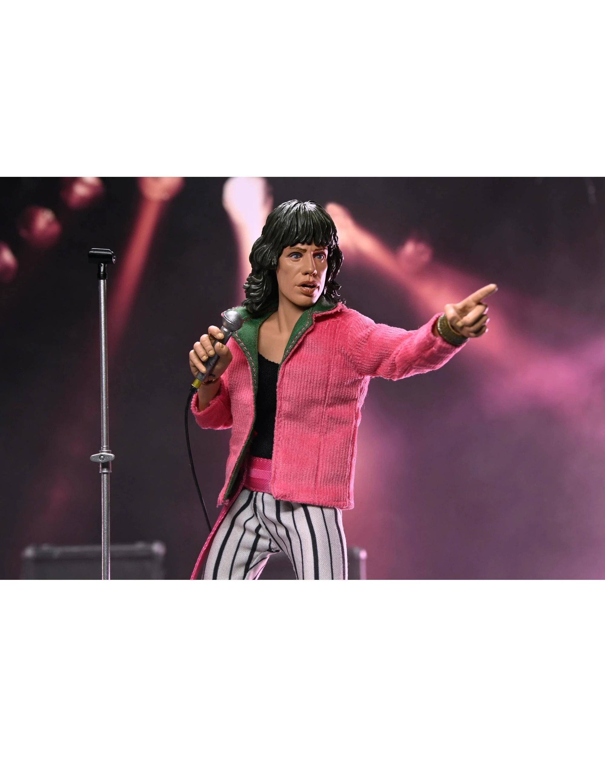 9 NECA The Rolling Stones Mick Jagger - 1975 -  8 inch Clothed Action Figure, 9 of 9