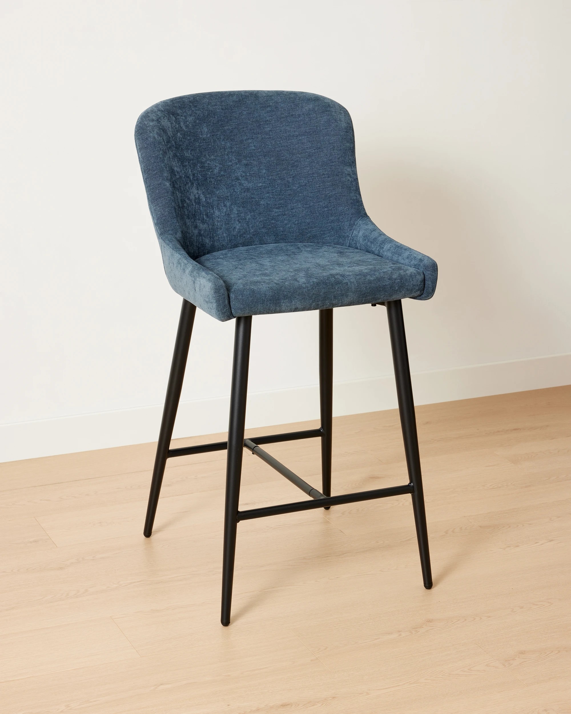 1 William Bar Stool - Navy, 1 of 7