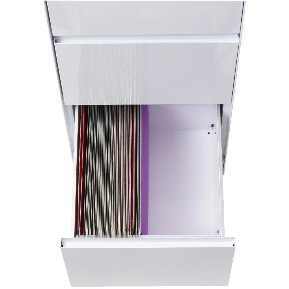 3 Otto Venturo 3 Drawer Filing Cabinet White Cabinets Filing Drawer Cabinets, 3 of 6