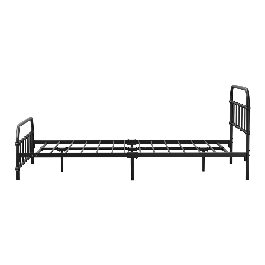 8 Oikiture Metal Bed Frame King Single Size Bed Base Platform
 - Black, 8 of 9