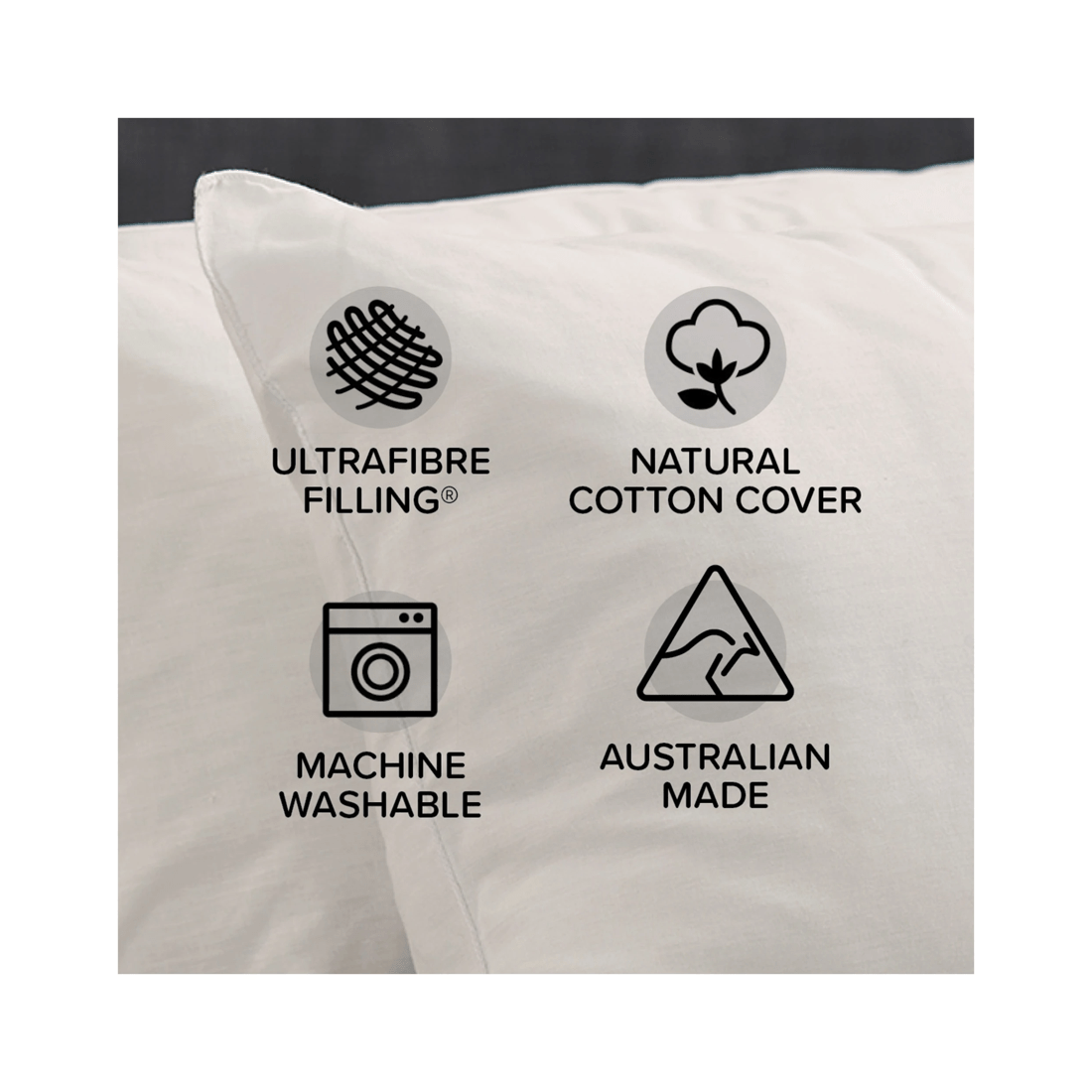 5 Tontine Im Your First Extra Soft Cotton Pillow 46x72cm Kids 2-5 Years
 - White, 5 of 6