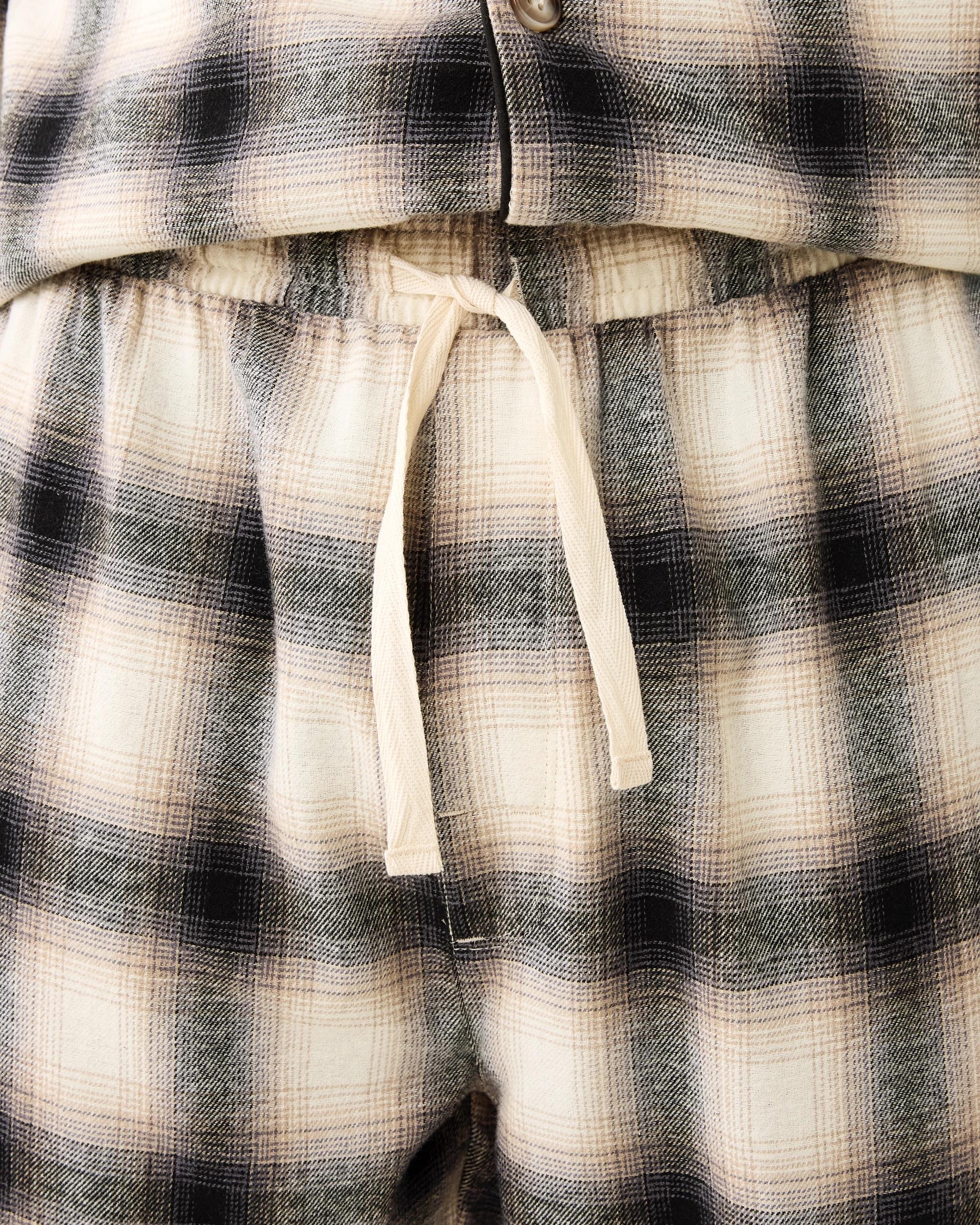 8 Long Sleeve Woven Button Through Pyjama Set Bge Check, 8 of 8