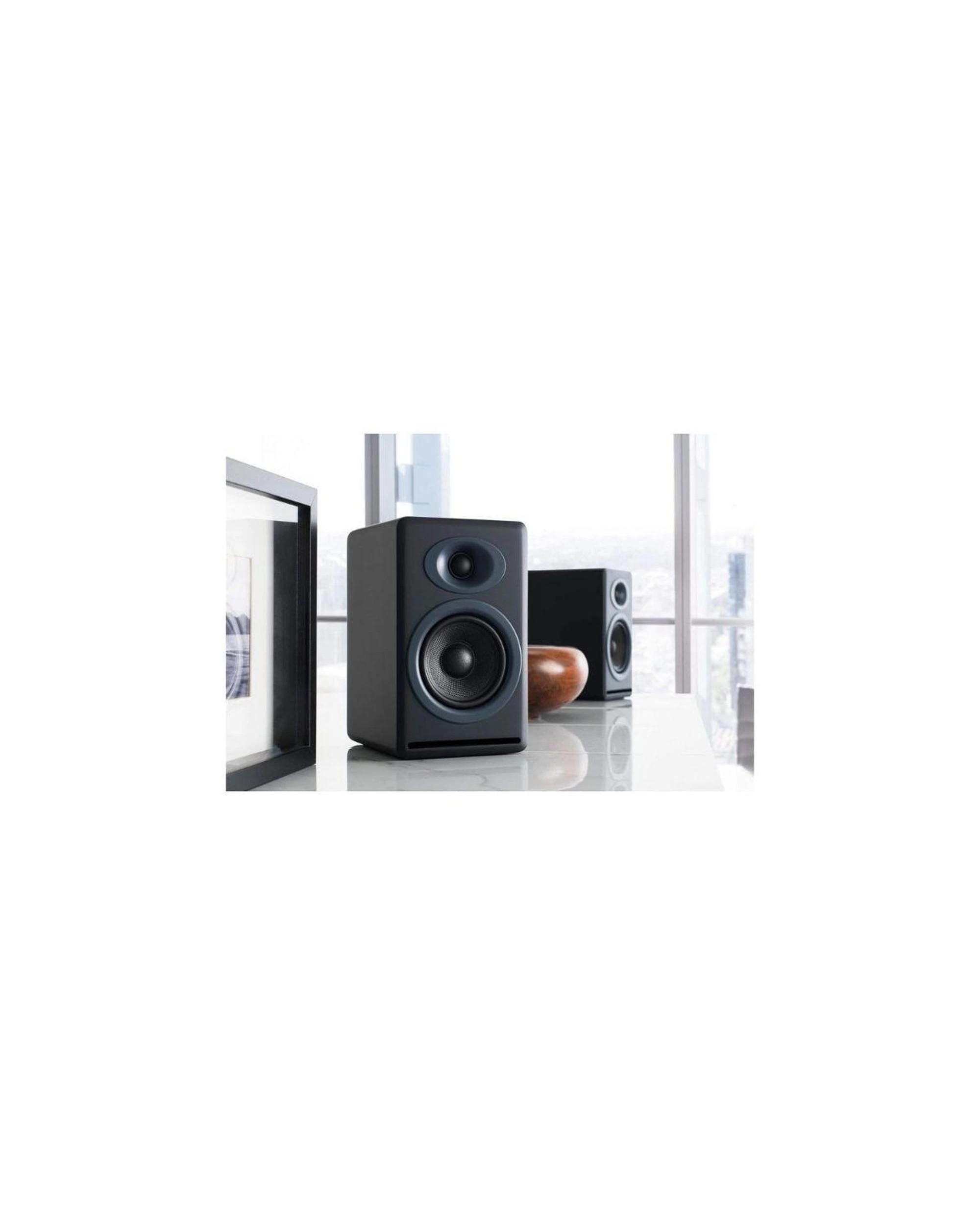 7 Audioengine P4 Passive Bookshelf Speakers Satin Black, 7 of 7