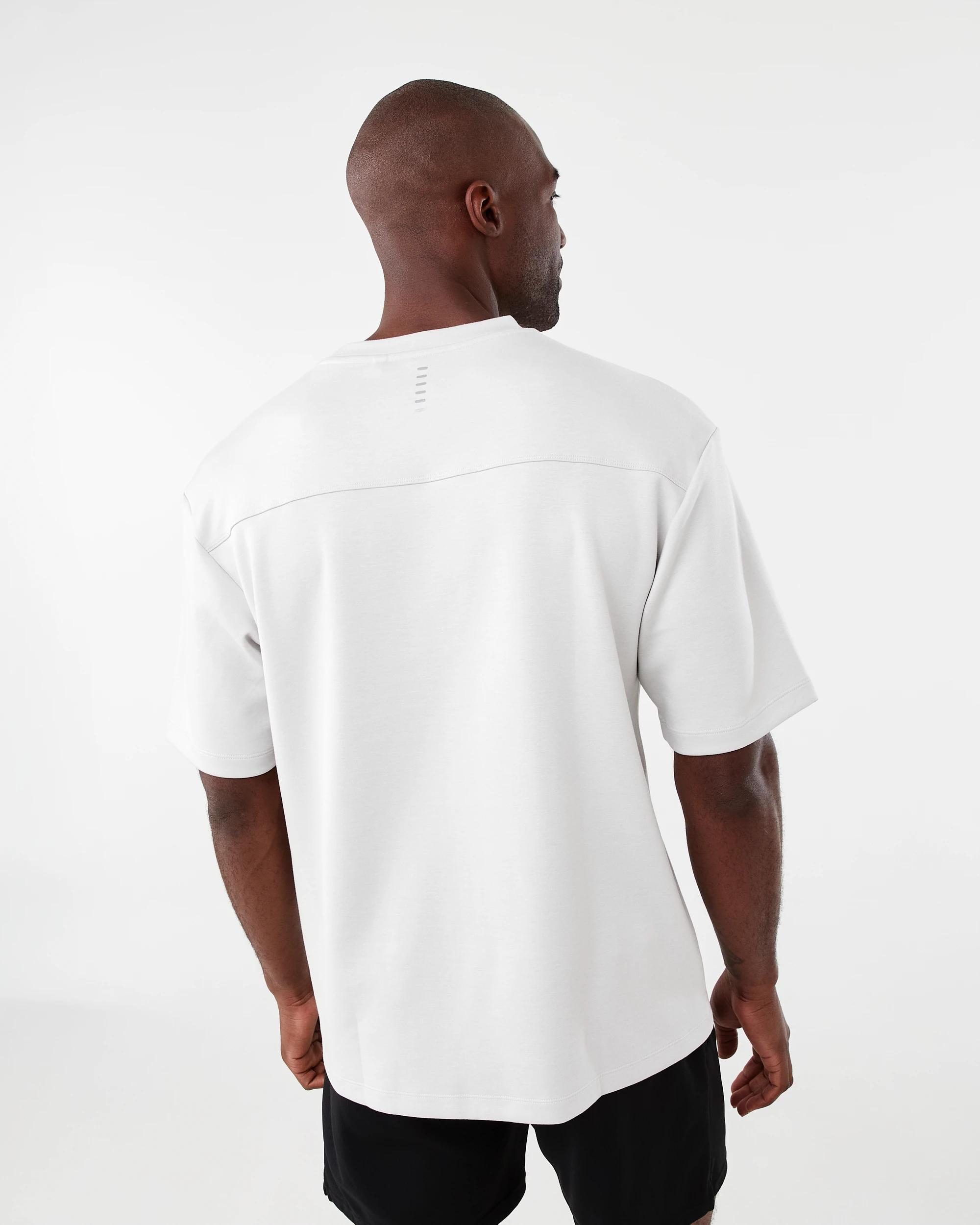 3 Active Mens Oversized Scuba T-shirt Lunar Grey, 3 of 6