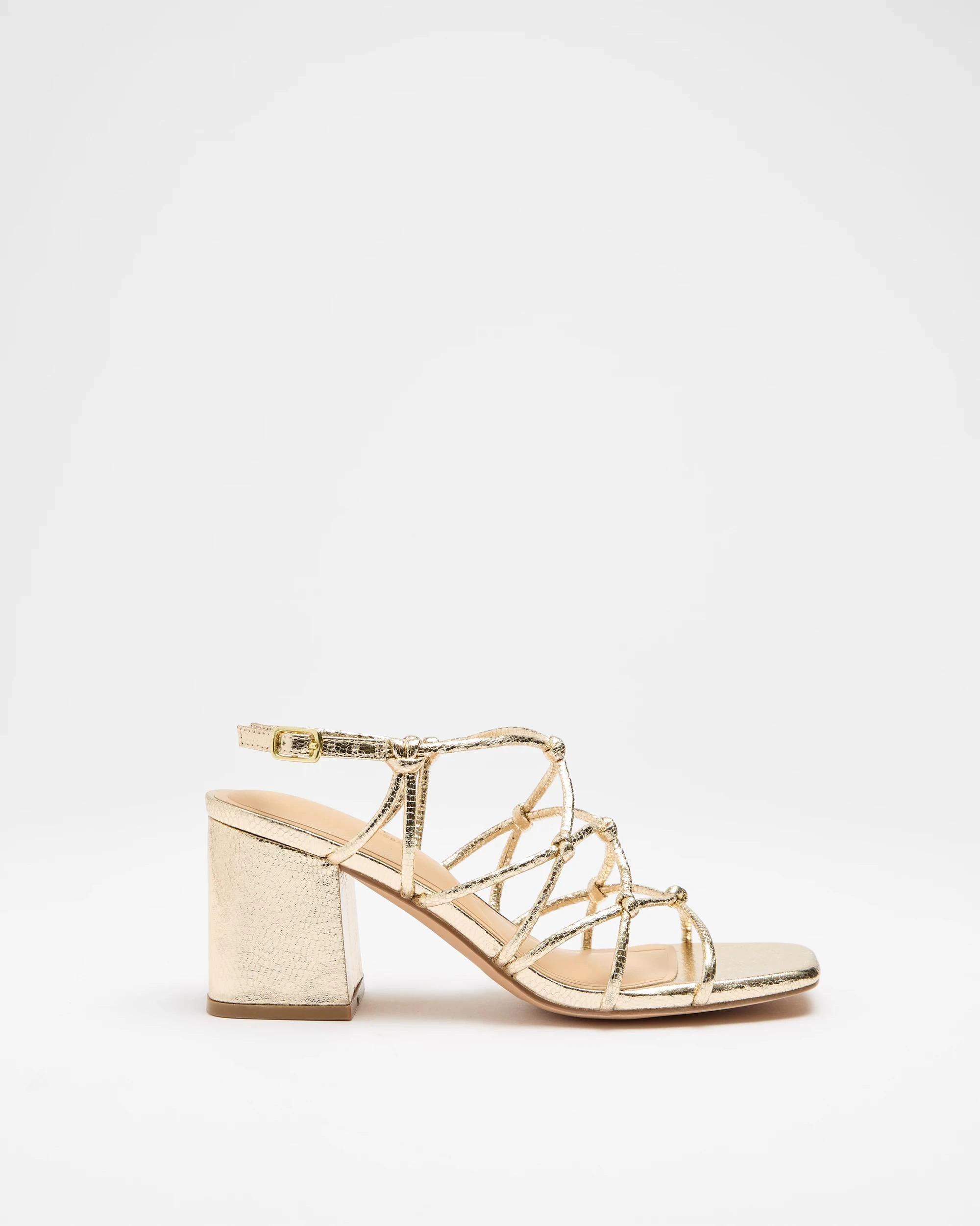 1 Target Woman Womens Strappy Mid Heel - Sarry GOLD, 1 of 3