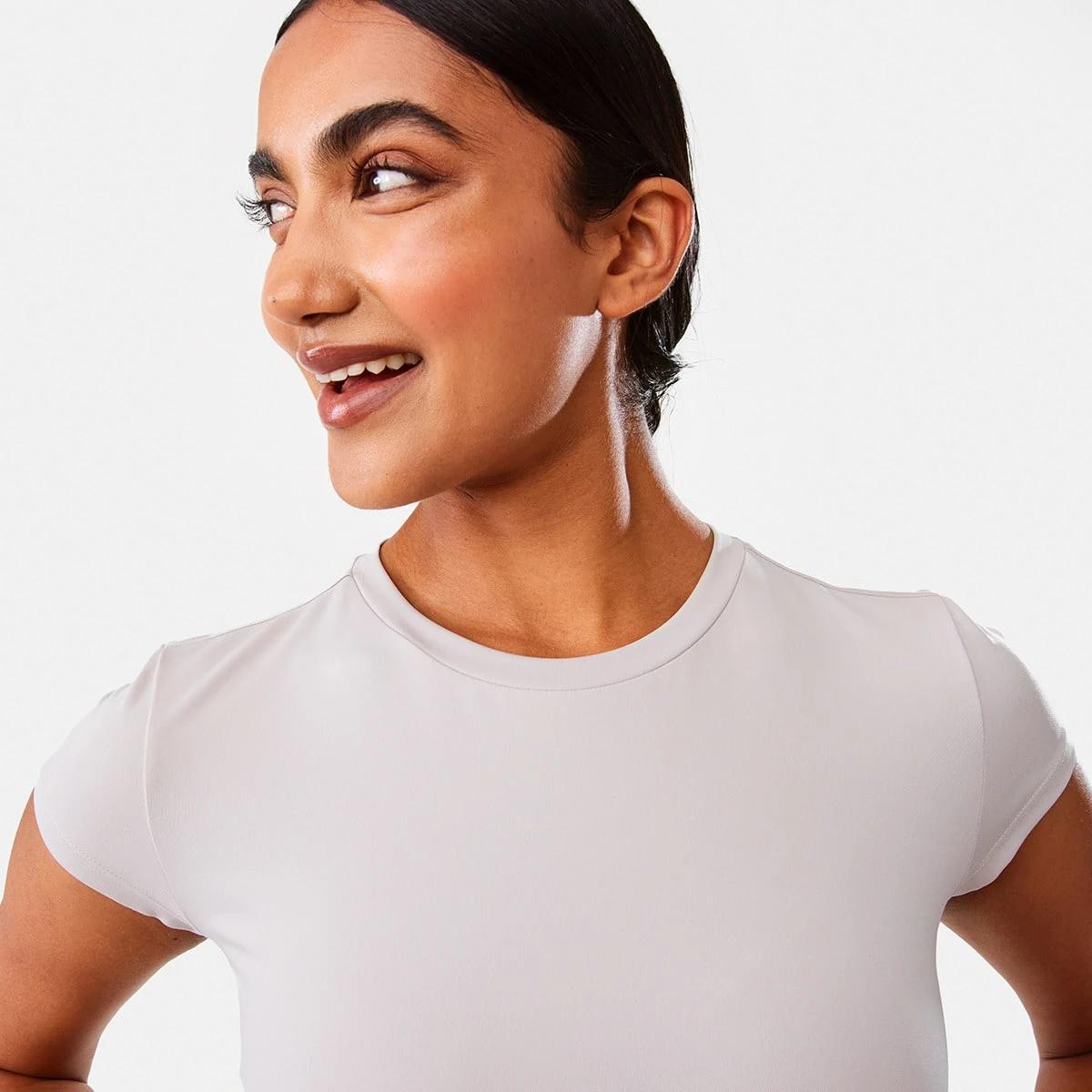 5 Active Womens Ultra Soft Crew Neck T-shirt PEAK GREY, 5 of 7