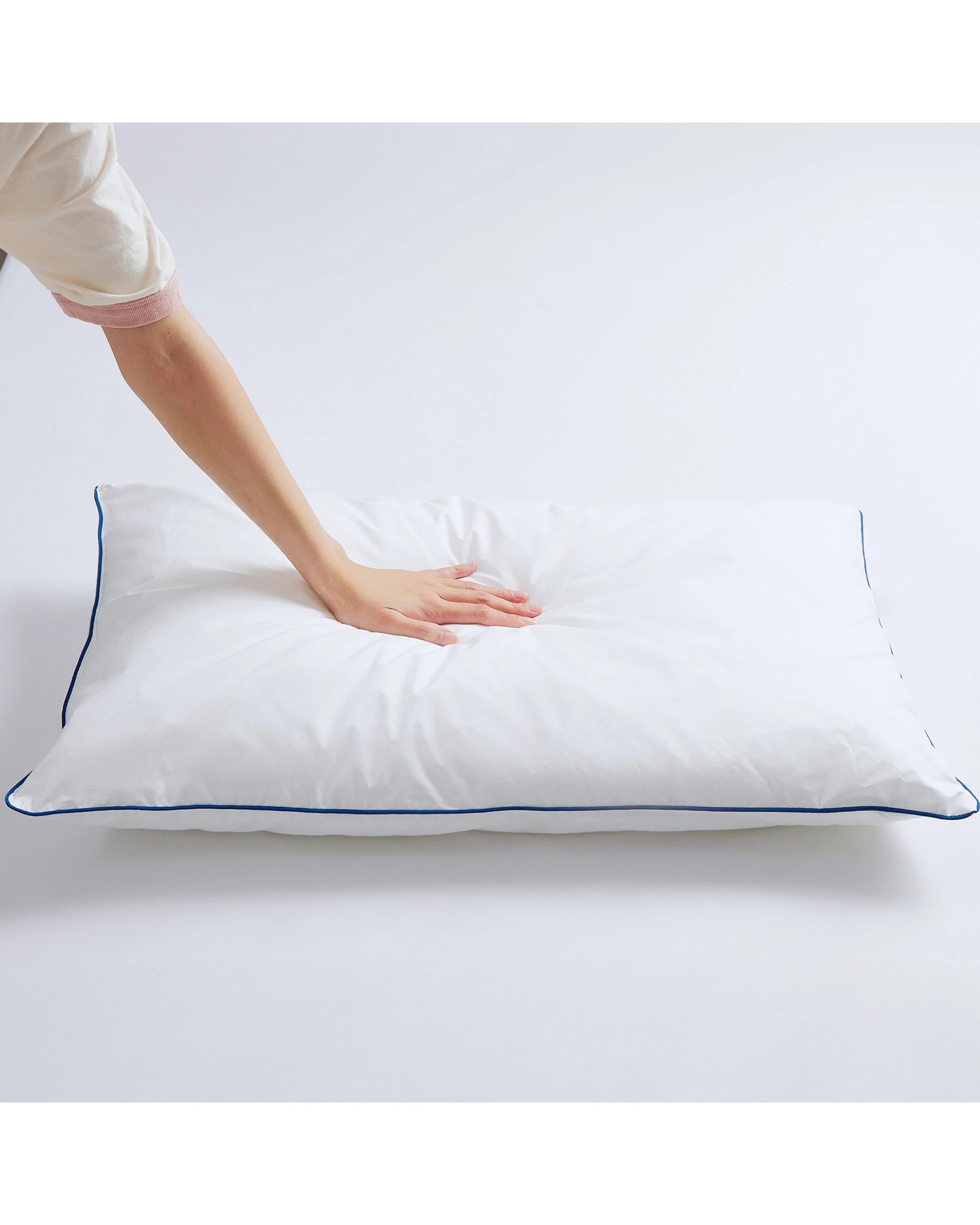7 Dreamaker Sleep Form Low & Firm Profile Standard Pillow Twin Pack 48x73cm - White, 7 of 9
