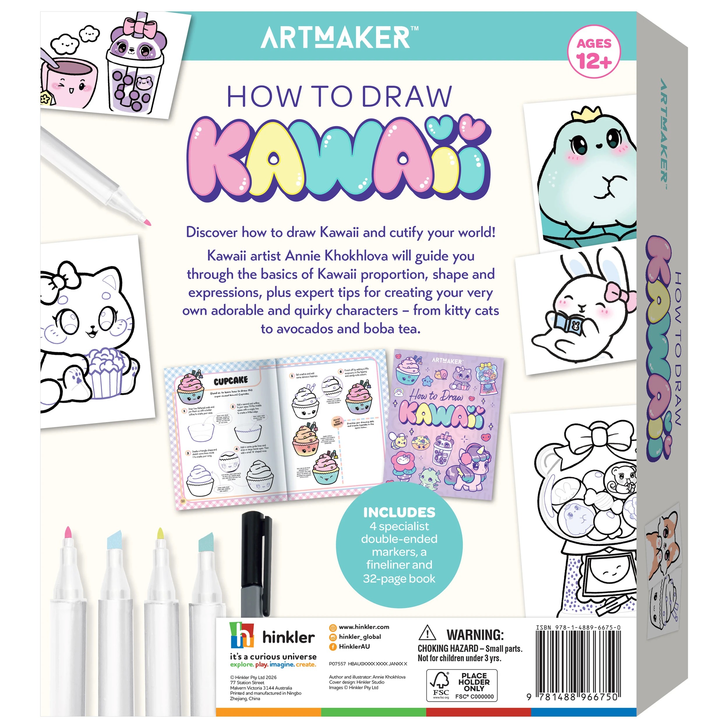 2 Art Maker How To Draw Kawaii Kit - Book, 2 of 5