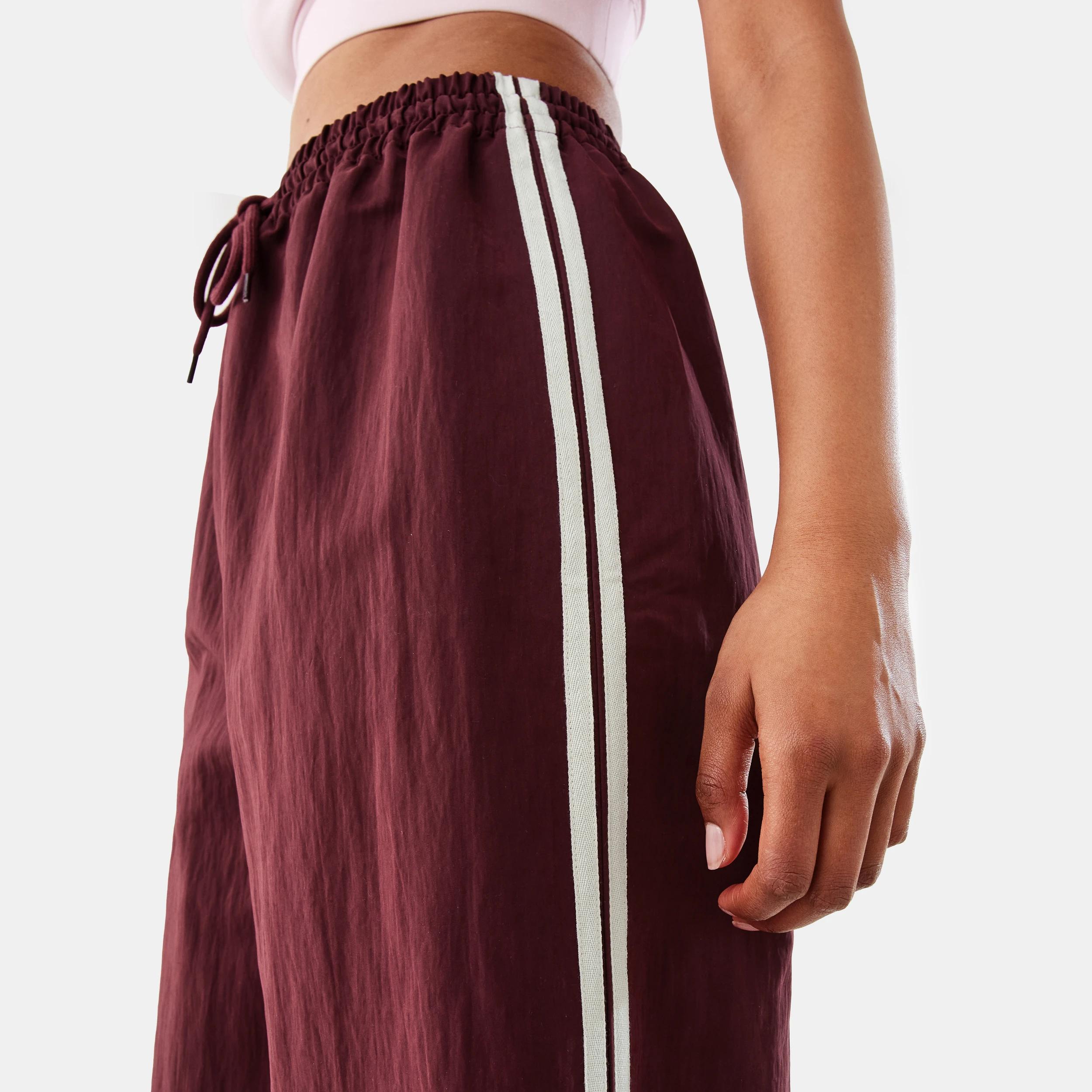 6 Active Womens Contrast Panelled Pants BURGUNDY CHERRY, 6 of 9