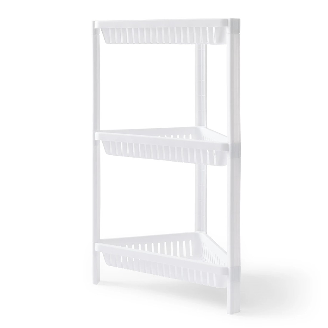 4 3 Tier Plastic Corner Shelf, 4 of 10