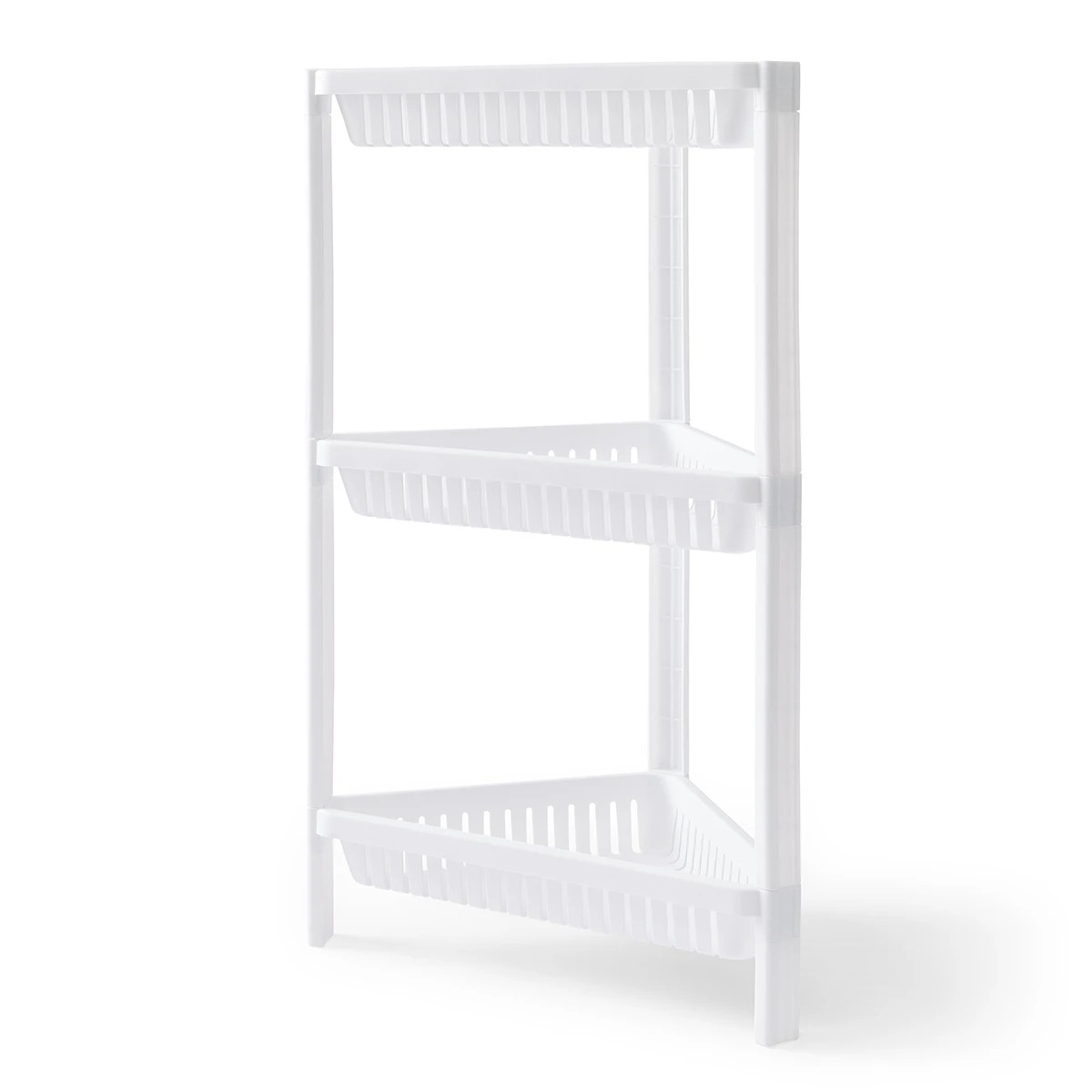 4 3 Tier Plastic Corner Shelf, 4 of 10
