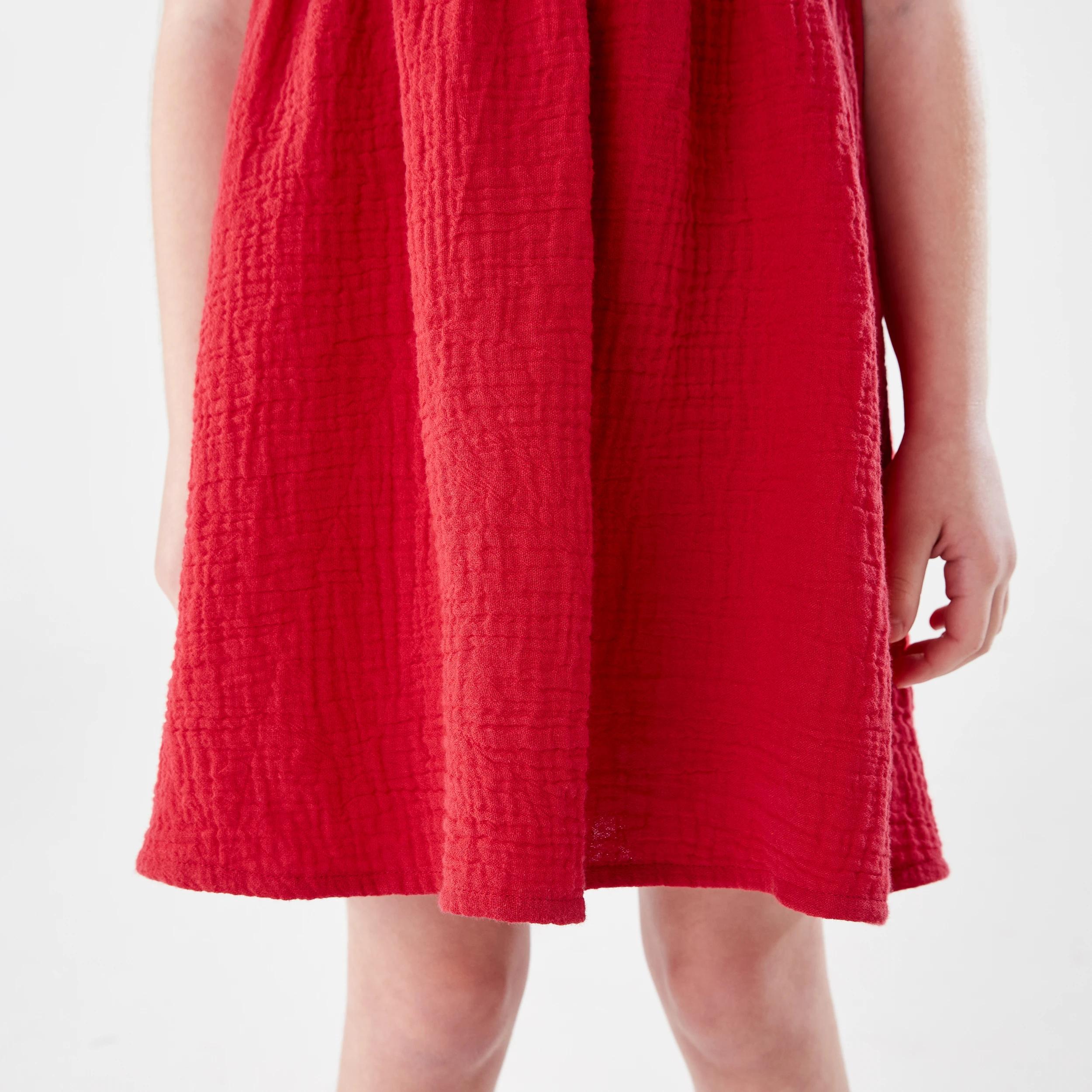 5 Crochet Bib Dress STRAWBERRY, 5 of 7