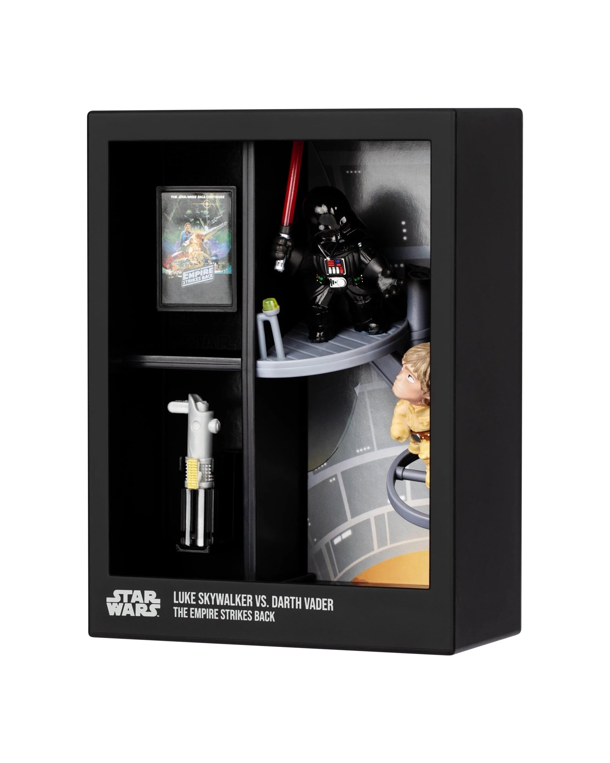 4 Fandrop Star Wars SW04 Luke Skywalker vs Darth Vader 2 Figure Diorama, 4 of 7