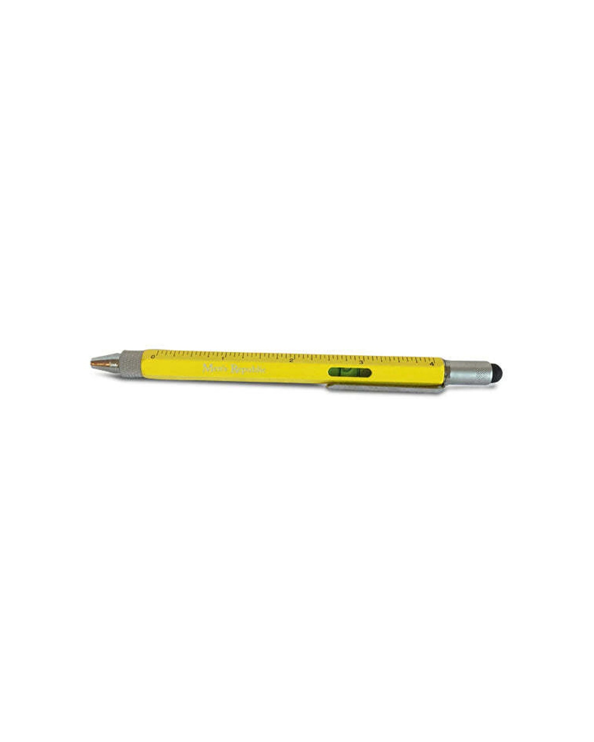 1 Men's Republic Stylus Pen Pocket Tool 9-in-1 Functions - Yellow, 1 of 5
