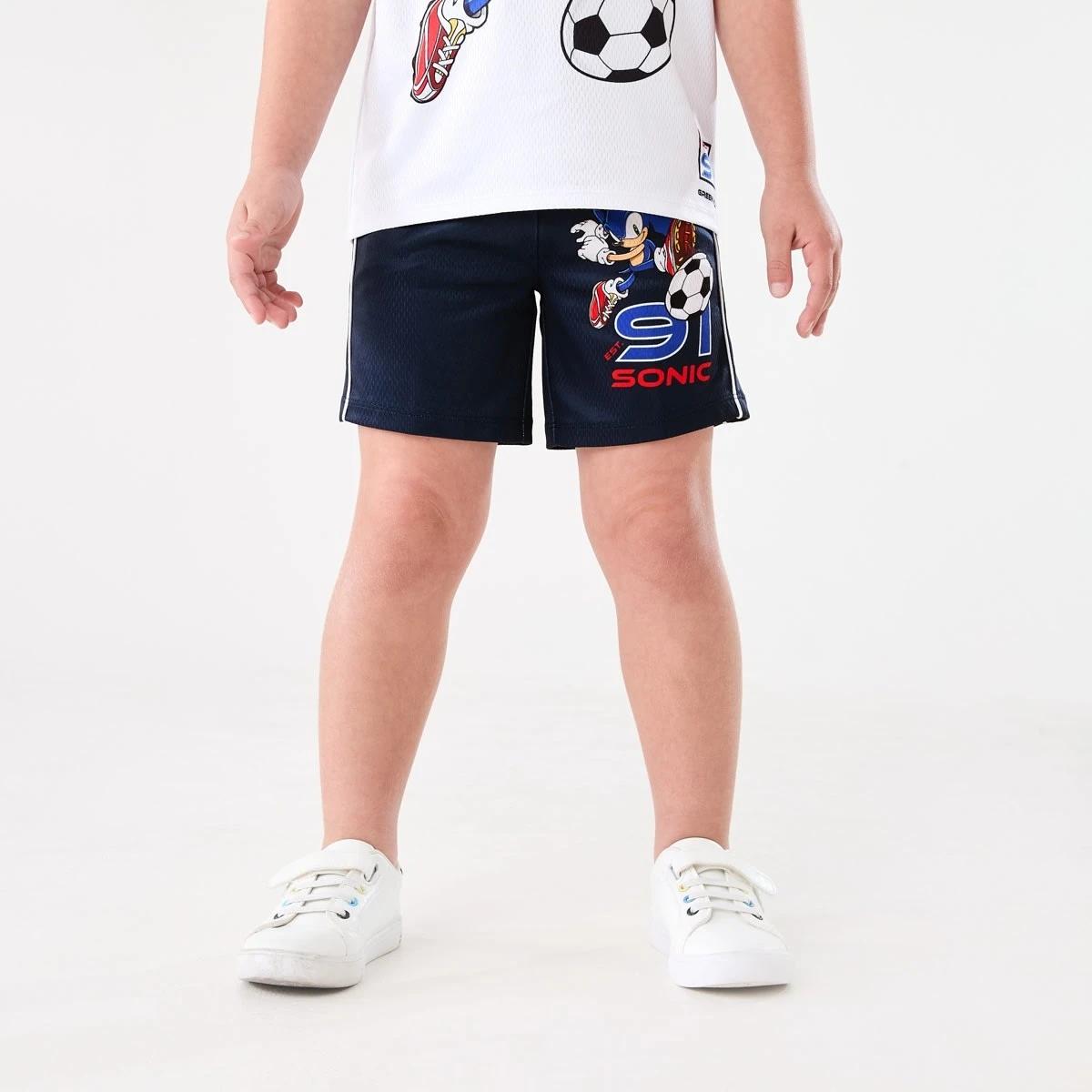 1 Sonic License Mesh Shorts SONIC PLAYS SOCCER 91, 1 of 7