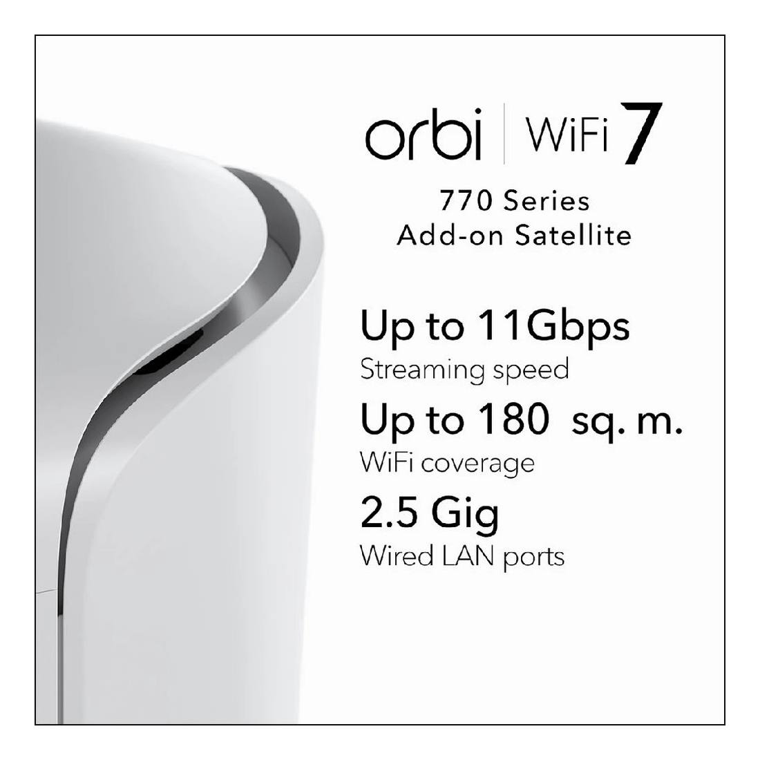 3 NETGEAR Orbi 770 BE11000 Tri Mesh WiFi 7 Router 3 Pack, 3 of 5