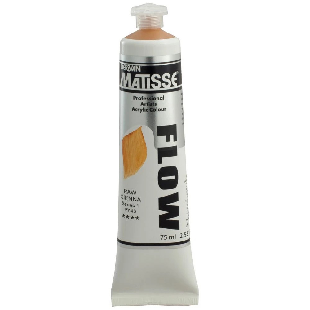 1 Derivan Matisse Flow Paint 75mL Raw Sienna S1, 1 of 2