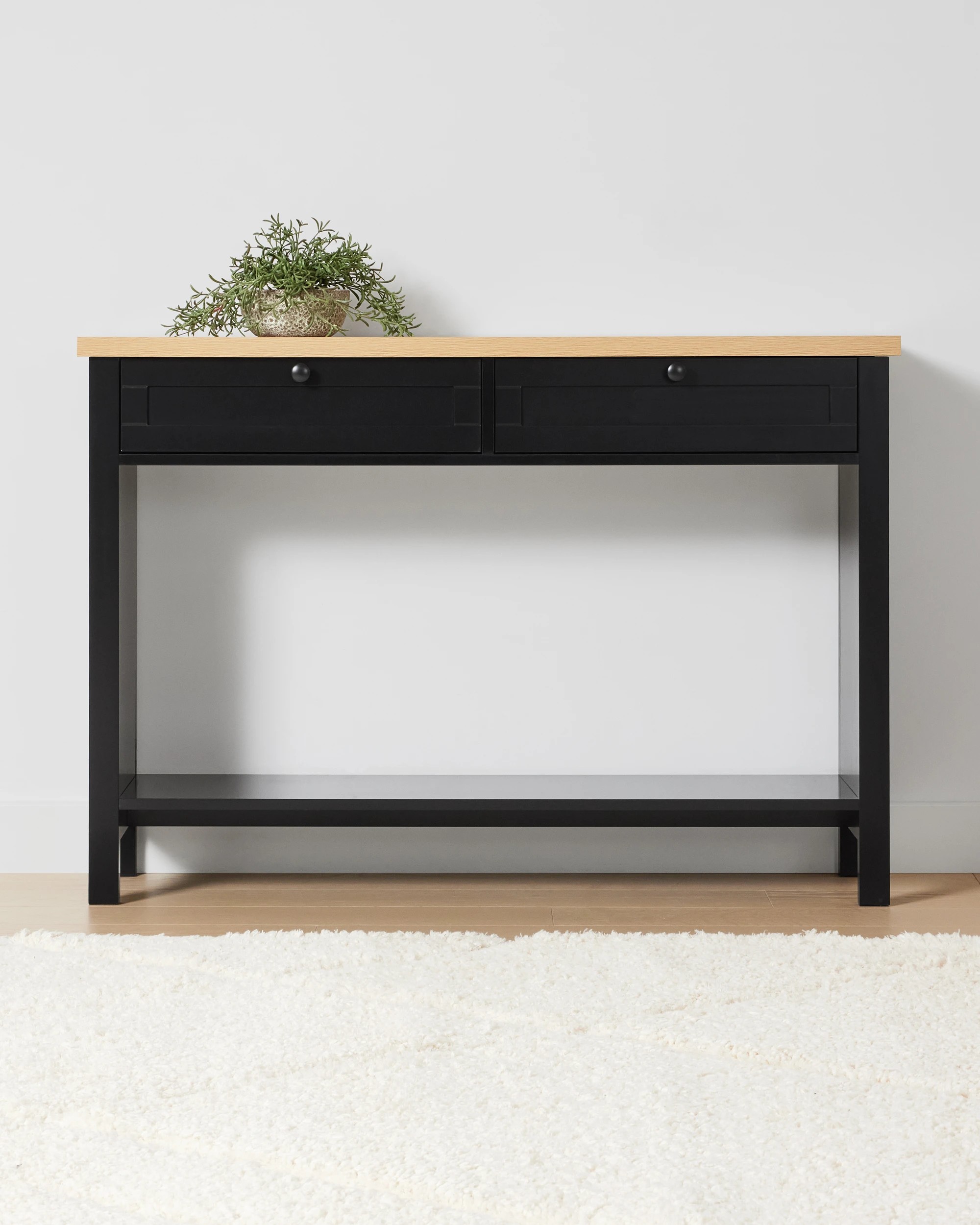 1 Camille Console Table - Black, 1 of 8