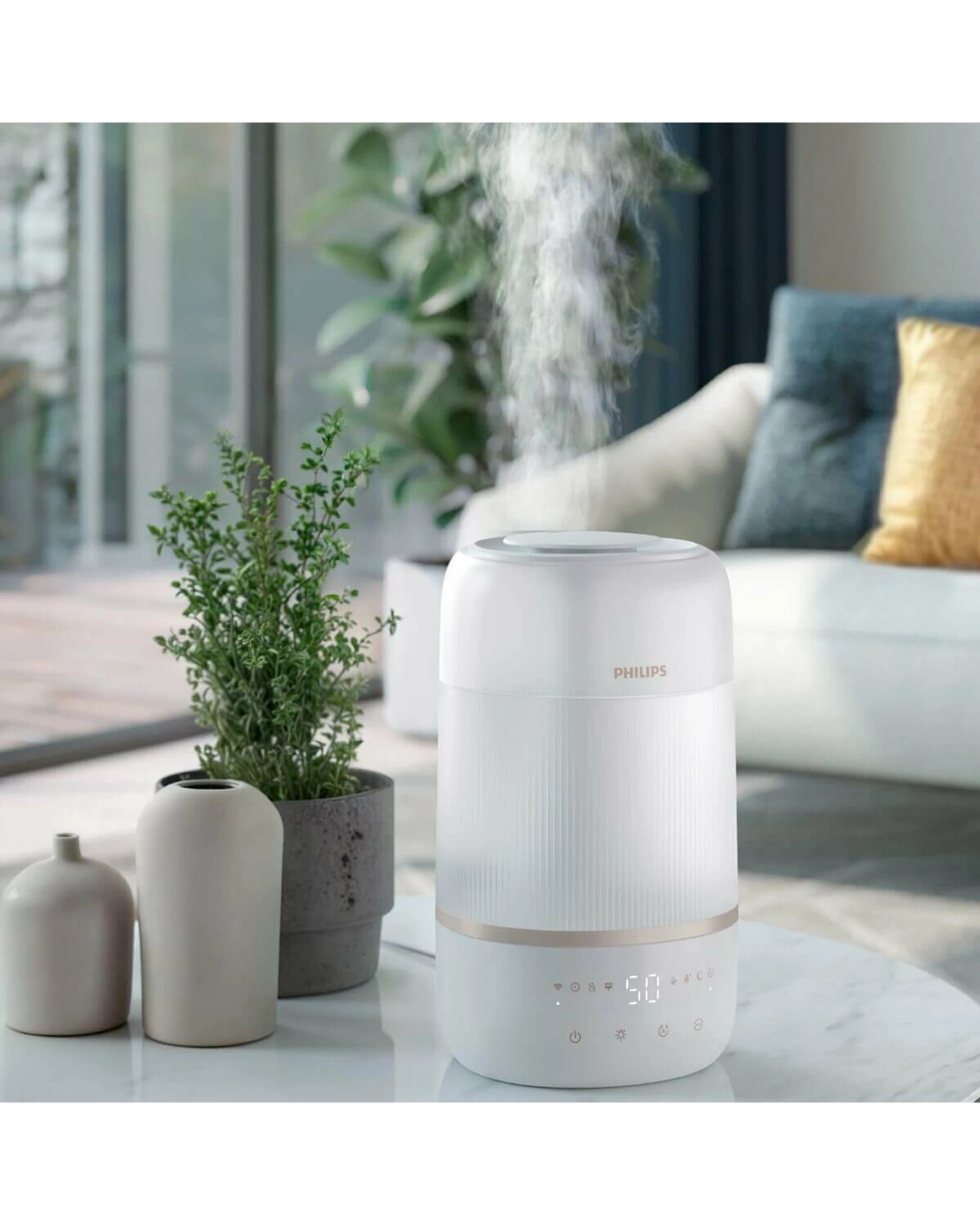 3 Philips 1000 Series Ultrasonic Air Humidifier White, 3 of 5