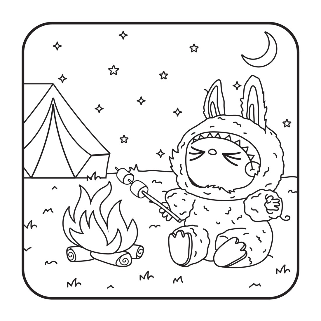 4 Lafufu Cosy Colouring - Book, 4 of 5