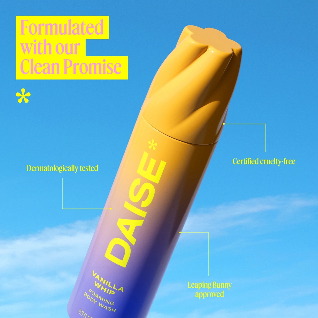 5 DAISE Foaming Body Wash 250g - Vanilla Whip, 5 of 9