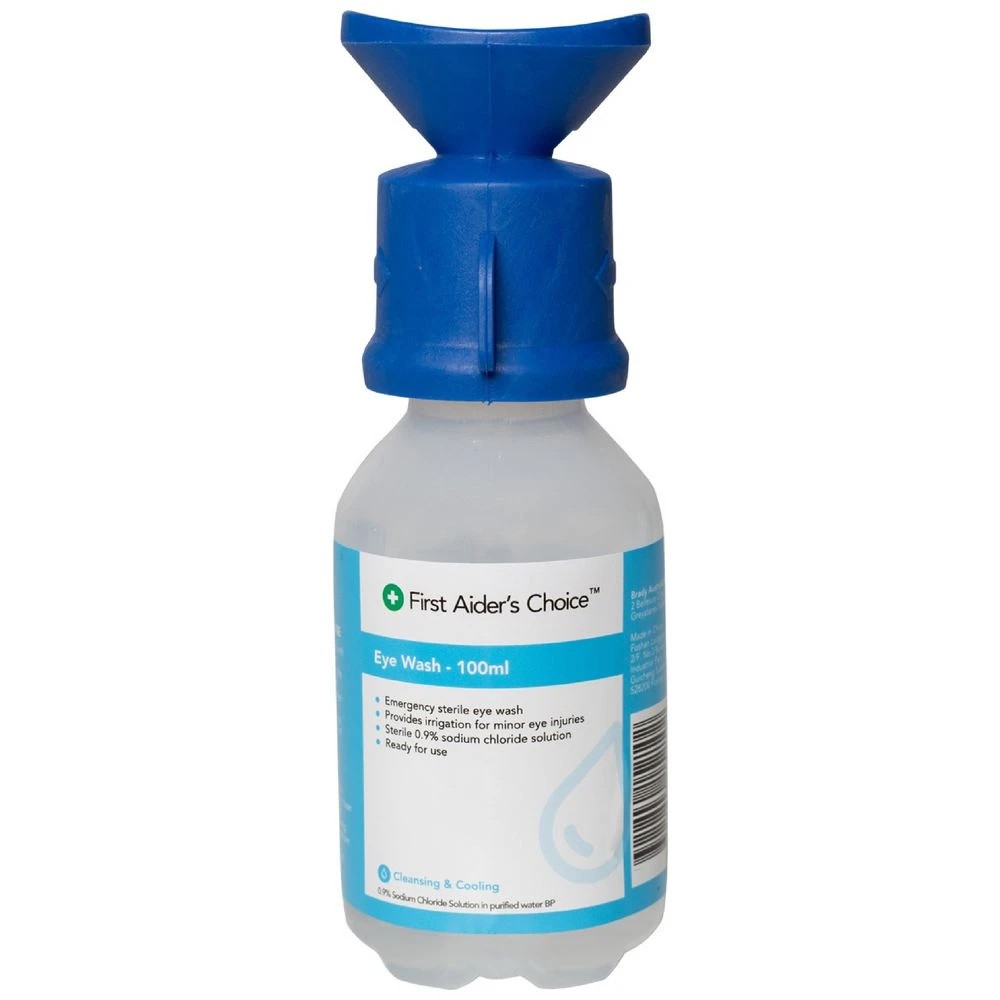 1 First Aiders Choice Eyewash and Irrigation Solution 100mL, 1 of 3