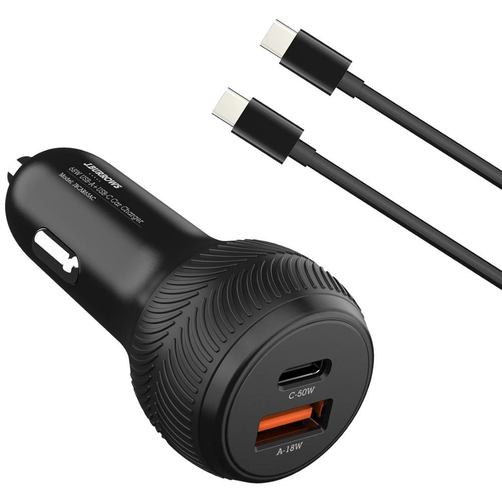 1 J.Burrows Dual USB-C/A Car Charger 65 W, 1 of 5