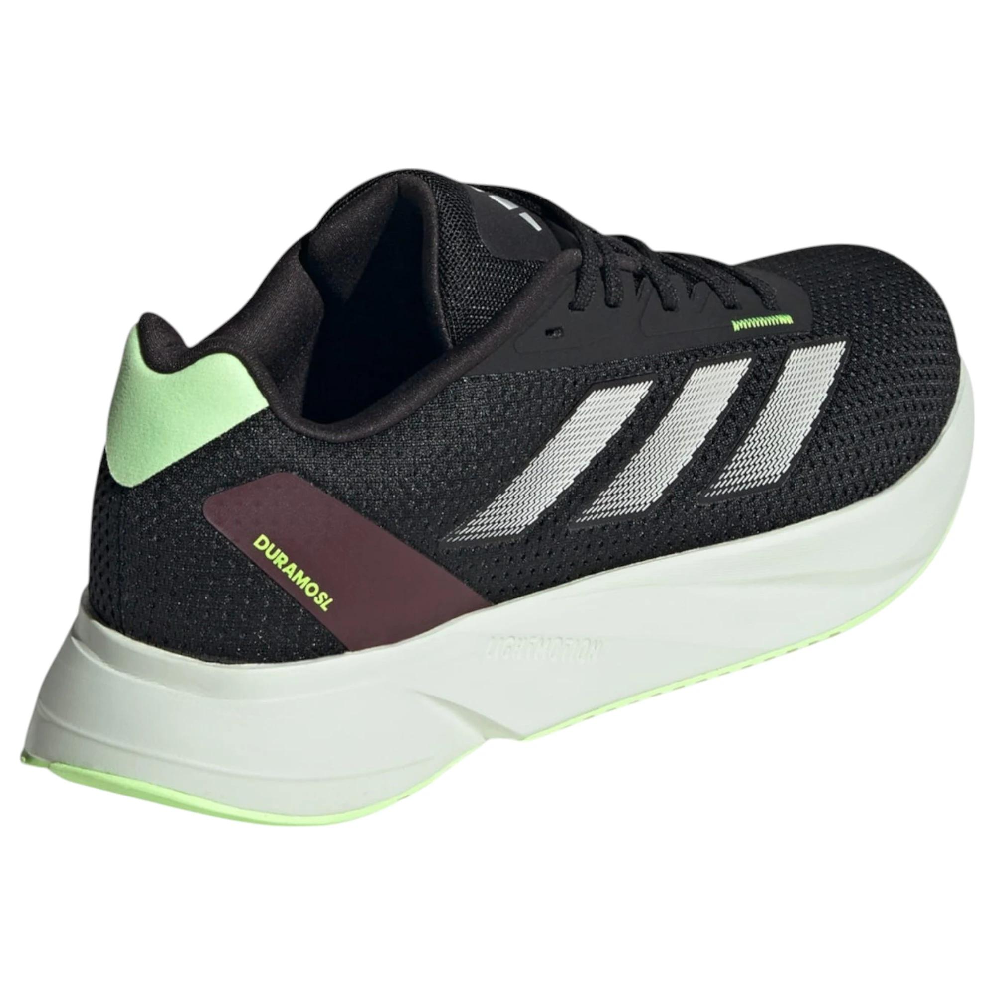 6 Adidas Mens Duramo SL Black Multi Athletic Running Shoes BLACK, 6 of 7