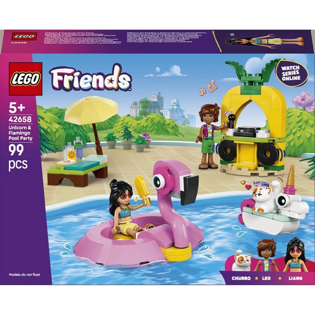 1 LEGO Friends Unicorn & Flamingo Pool Party 42658, 1 of 11