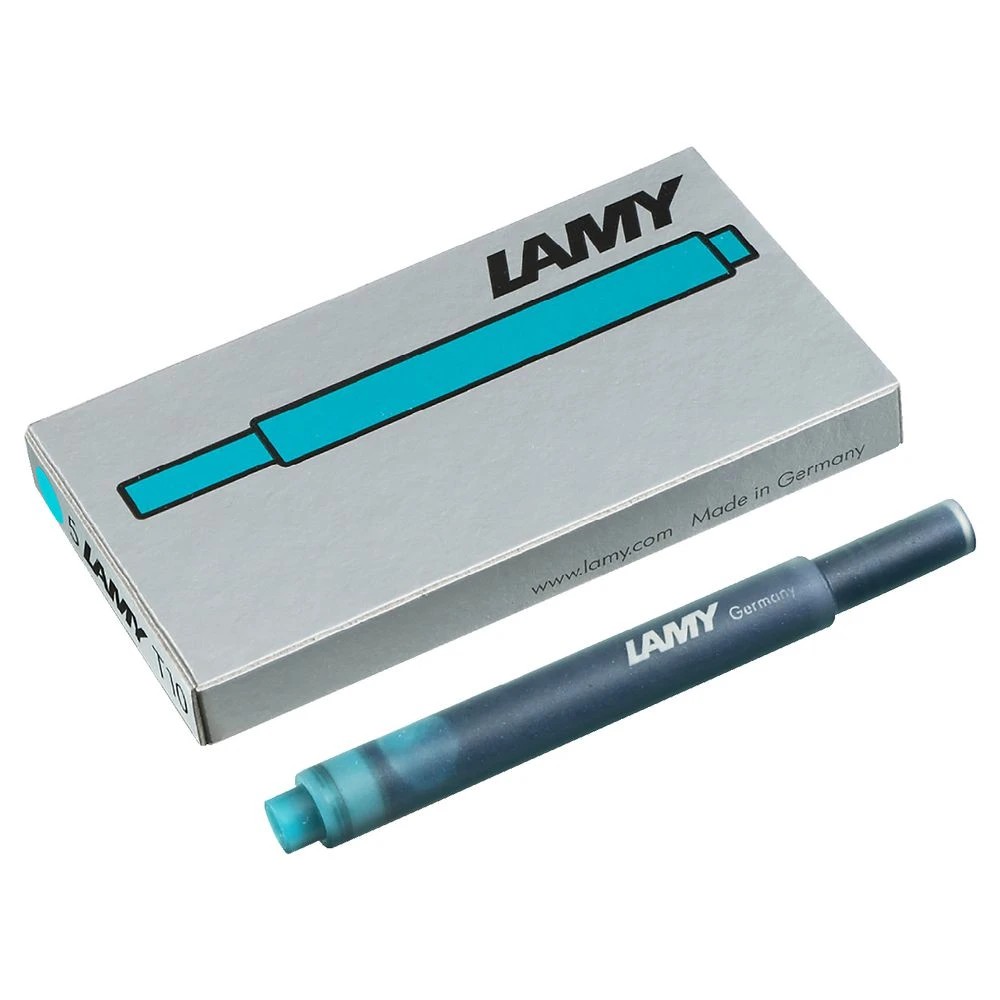 3 LAMY T10 Fountain Pen Ink Cartridge Turquoise 5 Pack, 3 of 3