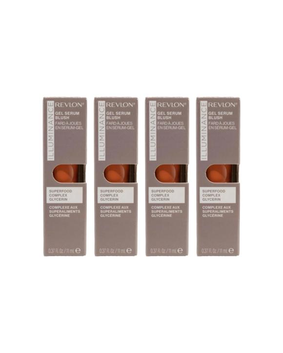Revlon 4PK Gel Serum Make Up Blush Hydrating Dewy Finish Lightweight 11ml - 130 - Multi
