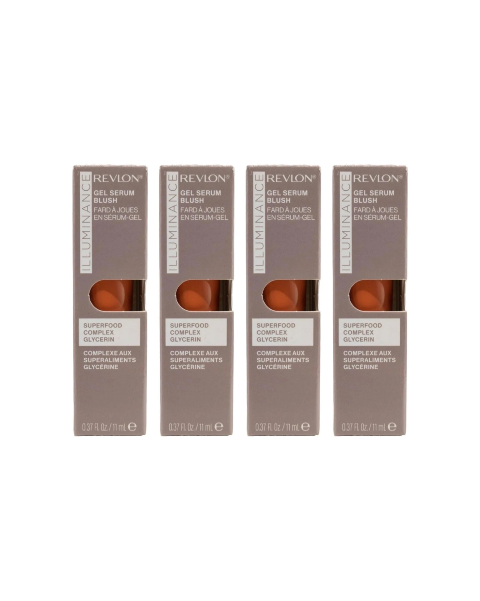 1 Revlon 4PK Gel Serum Make Up Blush Hydrating Dewy Finish Lightweight 11ml - 130 - Multi, 1 of 6