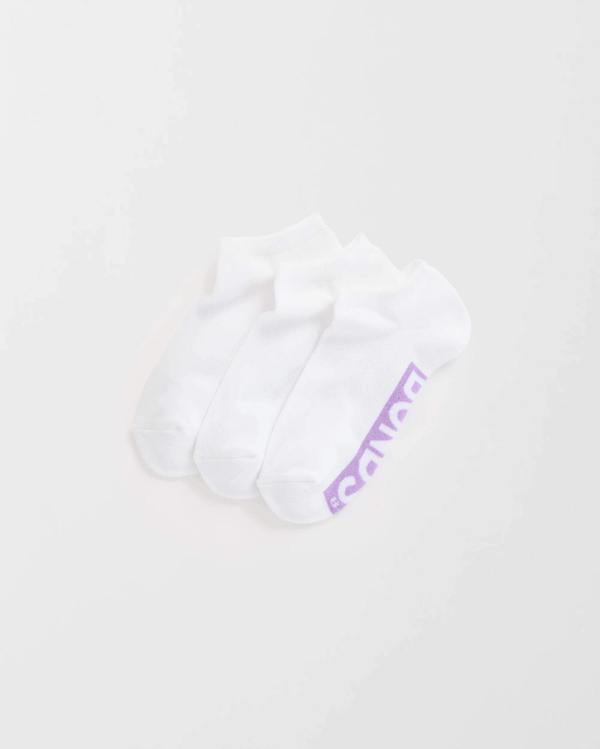 1 Women's Cotton Blend Cushioned Quarter Crew Socks 3 Pack - Bonds WHITE, 1 of 3