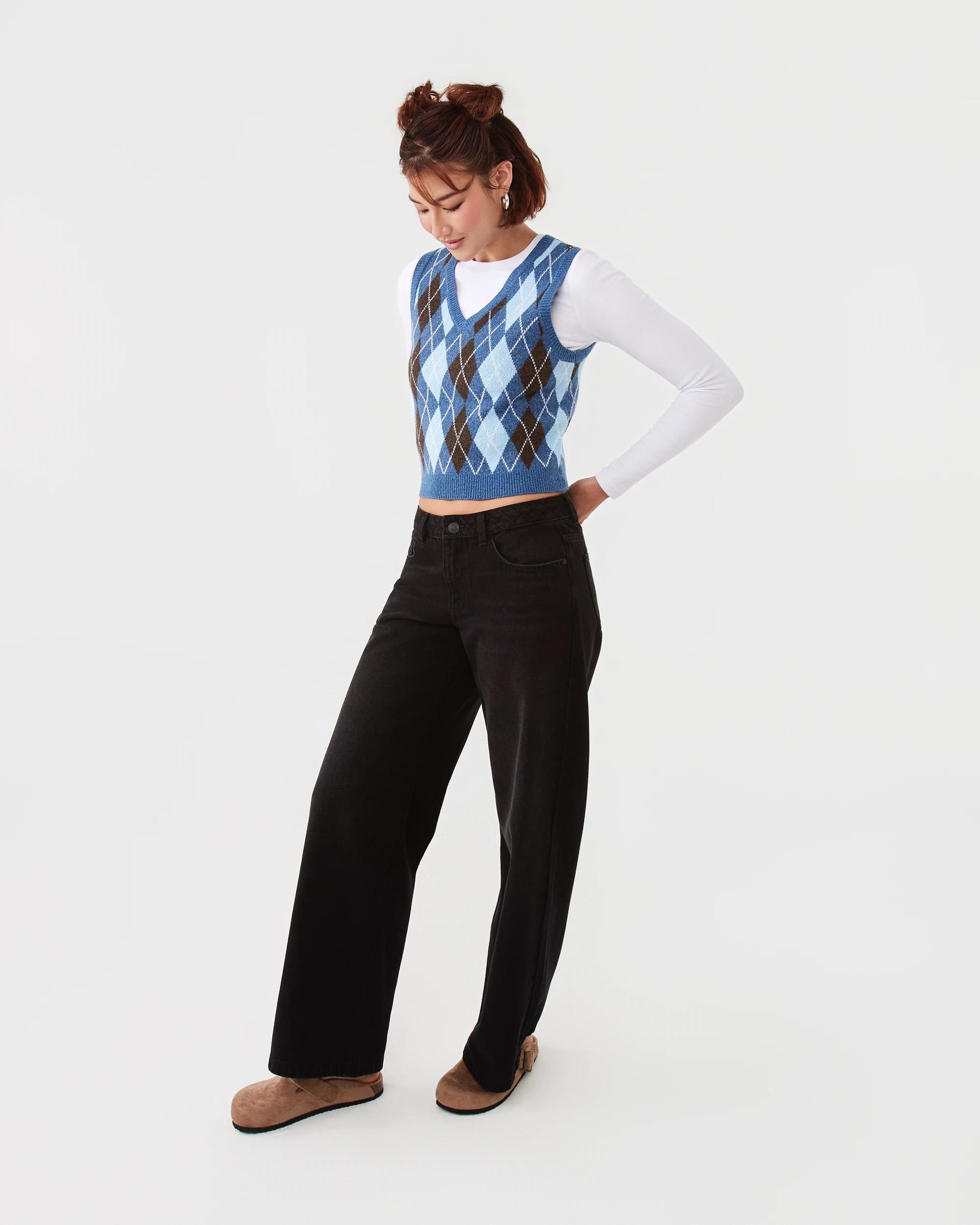 3 Knit Vest Argyle, 3 of 7