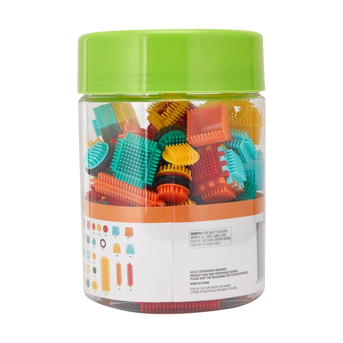 1 150 Piece Push & Lock Block Tub, 1 of 10