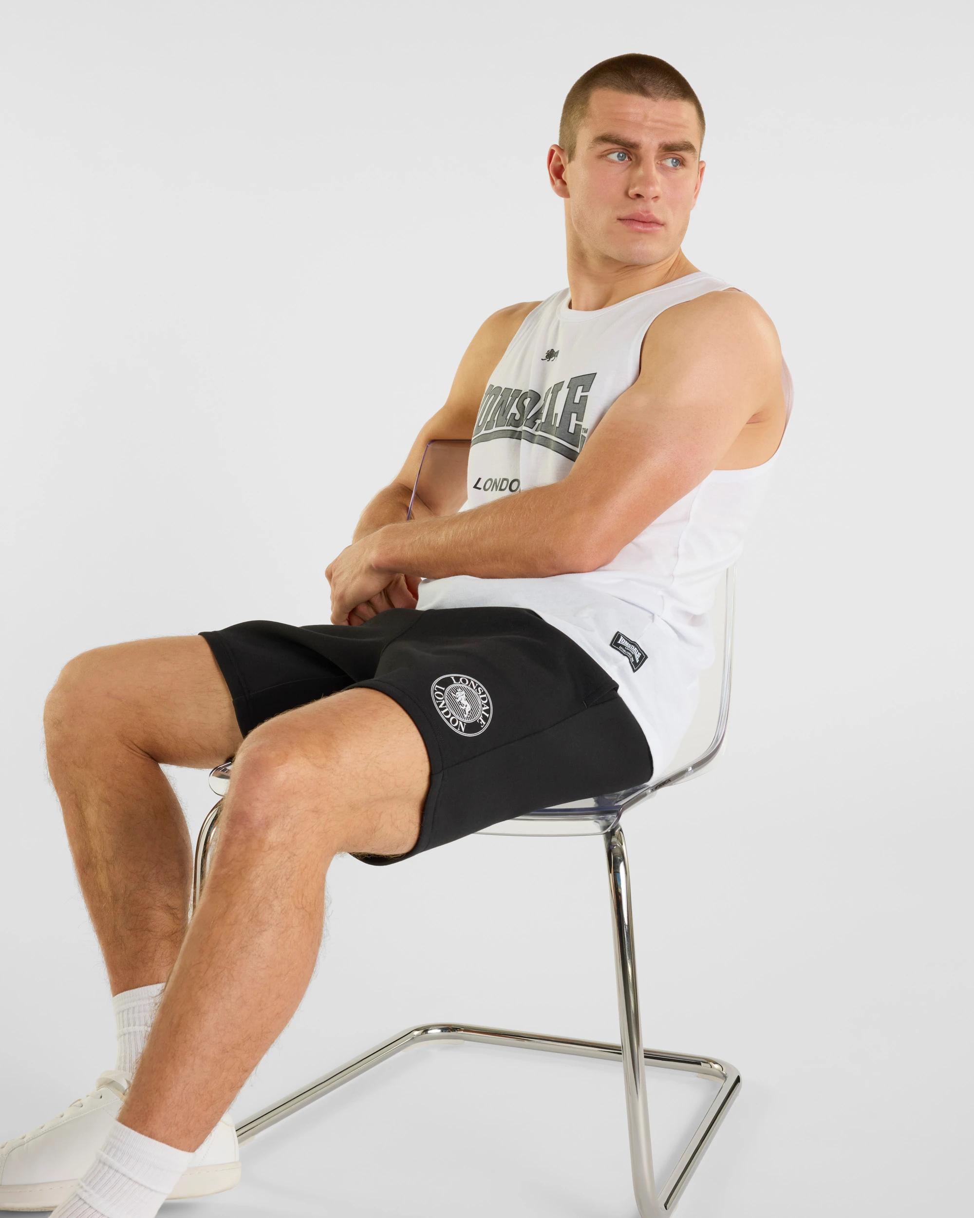 7 Varsity Shorts - Lonsdale London BLACK, 7 of 7