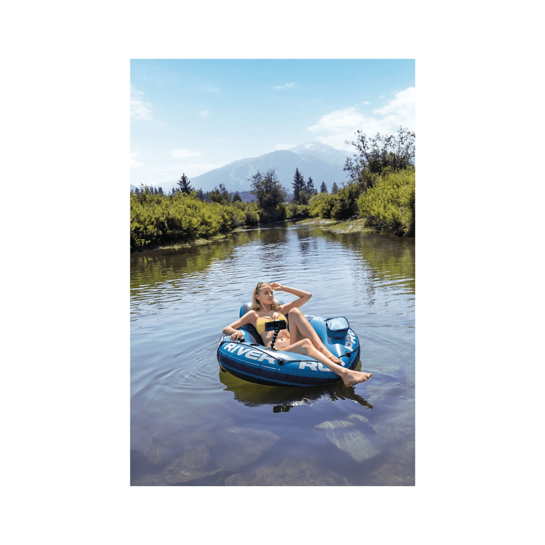 9 Intex River Run 1 Pro Inflatable Outdoor Water Tube Puncture Resistant - Multi, 9 of 9