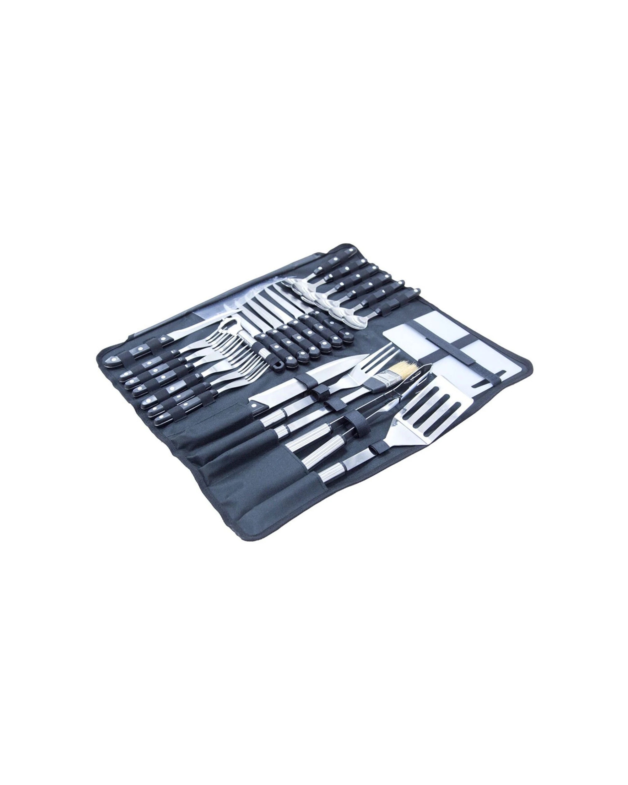 1 Wildtrak Cutlery And BBQ Set 26pc With Foldable Carry Bag Stainless Steel - Multi, 1 of 1