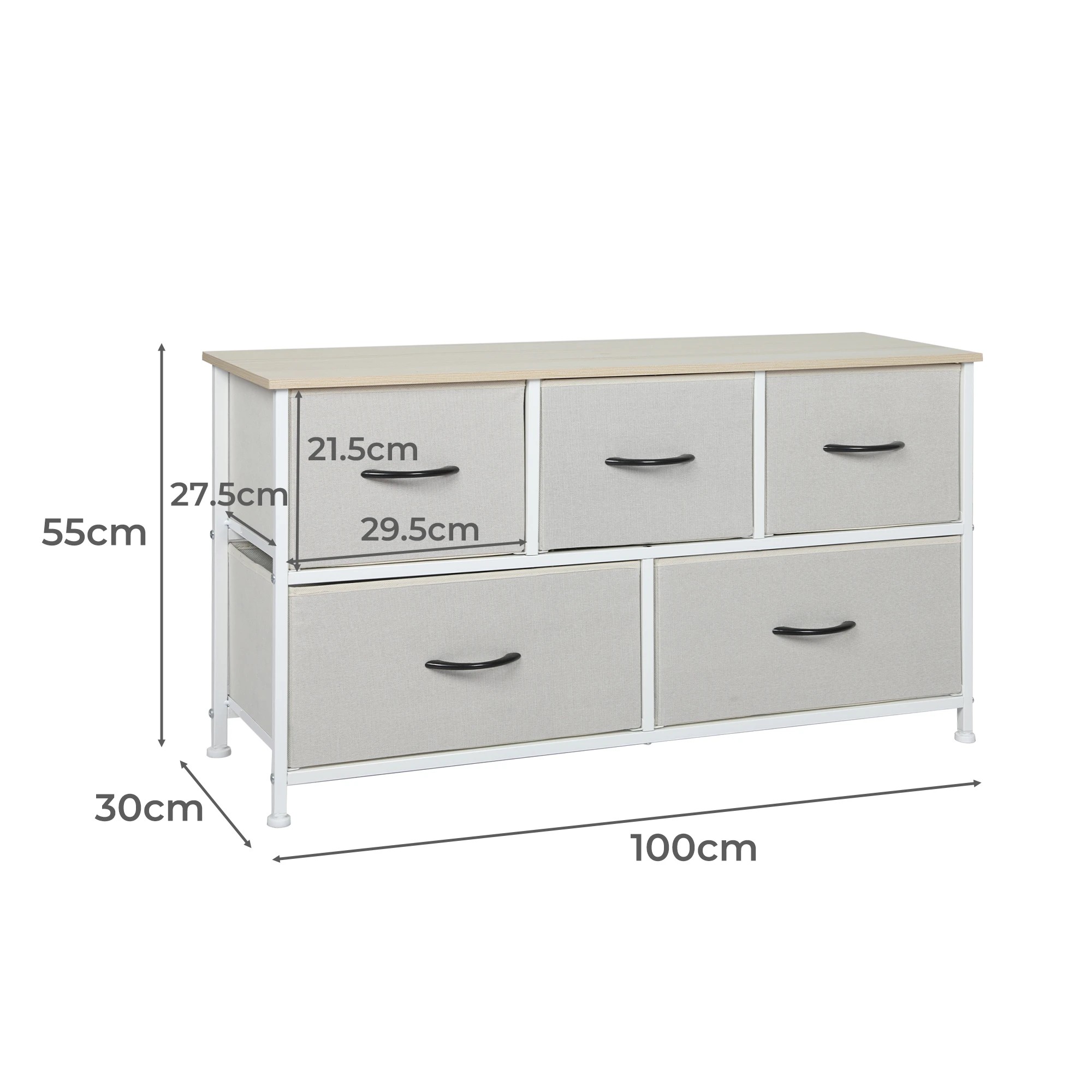 3 Levede Chest Of Drawers - Beige, 3 of 7