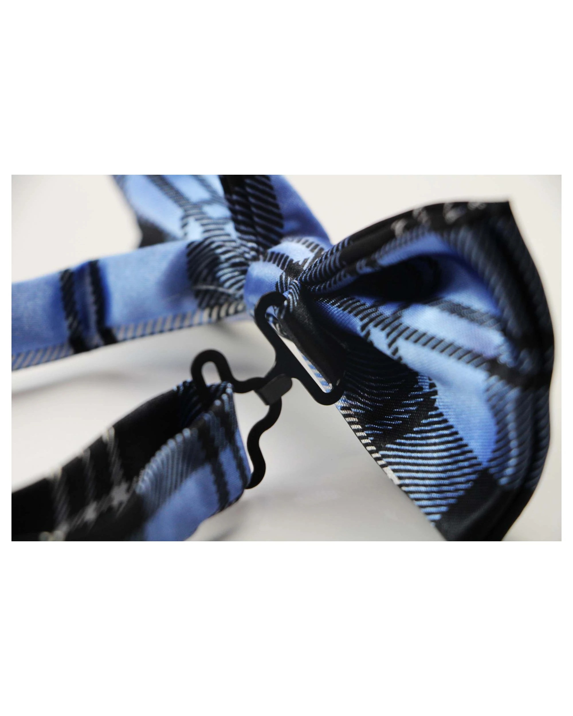 2 Zasel Mens Blue Tarten Plaid Patterned Bow Tie - Multi, 2 of 5