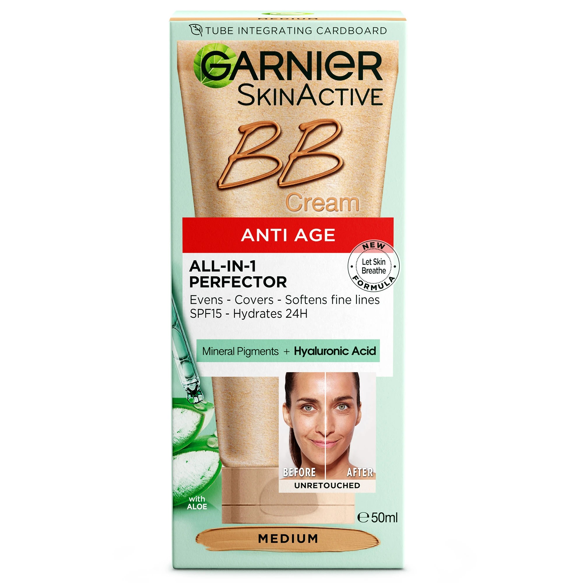 1 Garnier SkinActive Perfecting Care All-In-One BB Cream Anti Age - Medium, 1 of 8