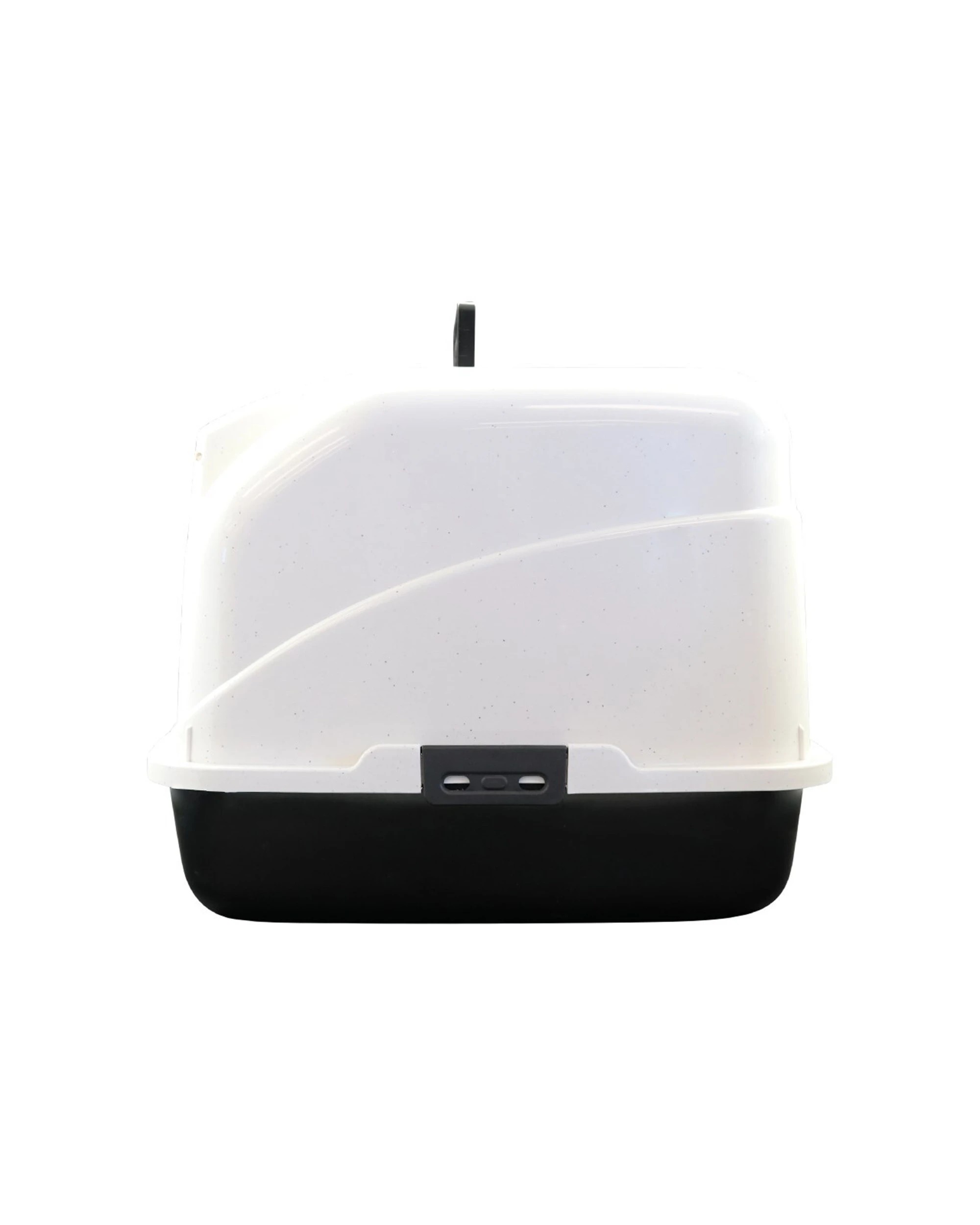 3 Paws And Claws Cat Litter Toilet House With Door 50x40cm - White, 3 of 3
