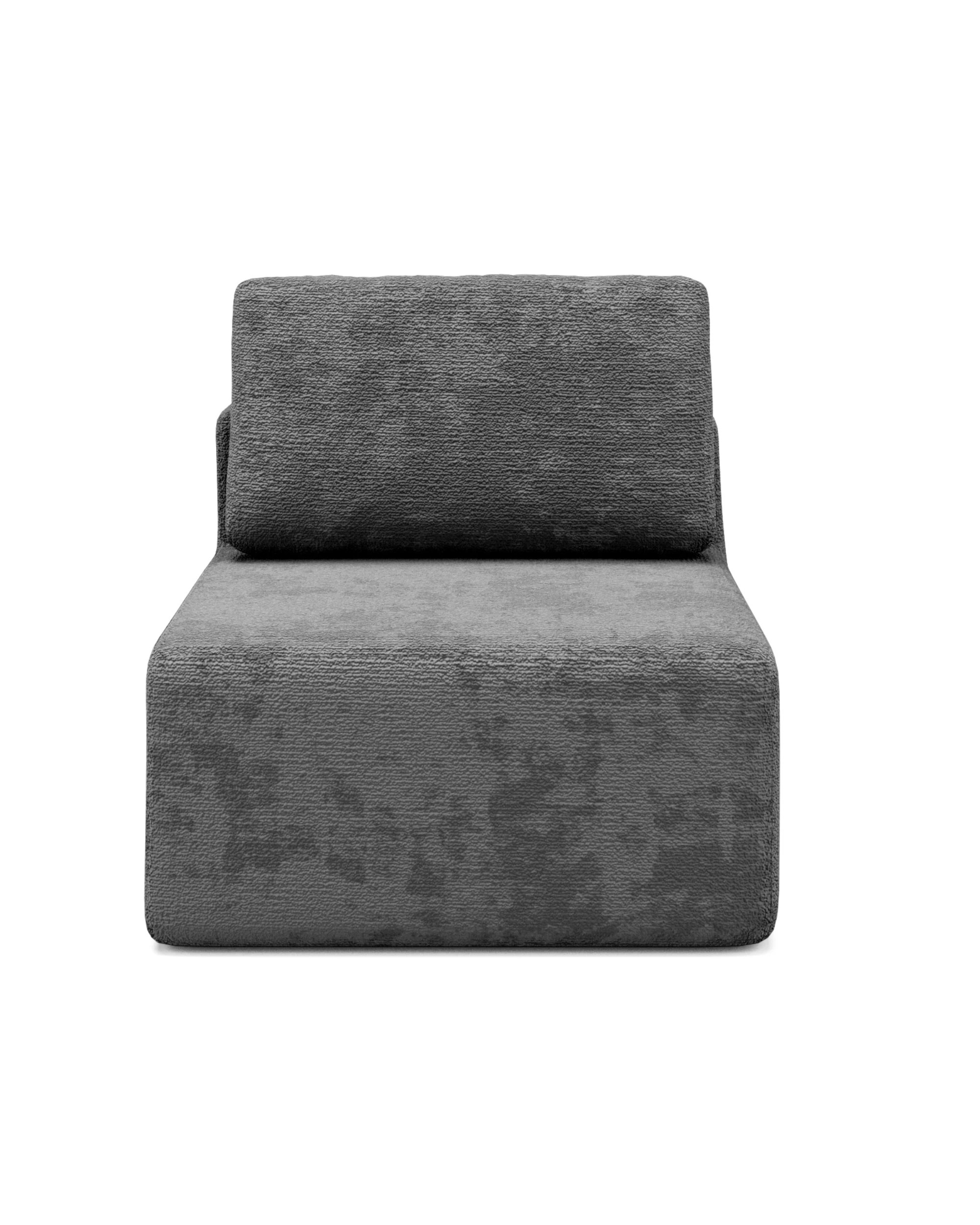4 Advwin Armless Sofa Chair Chenille Fabric Modular Lazy Sofa, 4 of 5