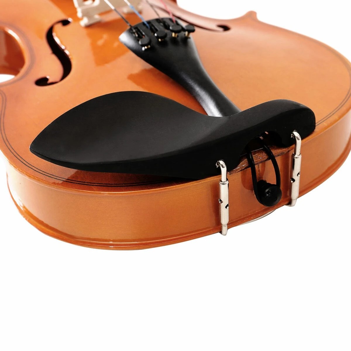 3 Melodic 4/4 Full Size Acoustic Violin Wooden Natural w/ Bow Rosin Strings Beginner, 3 of 8