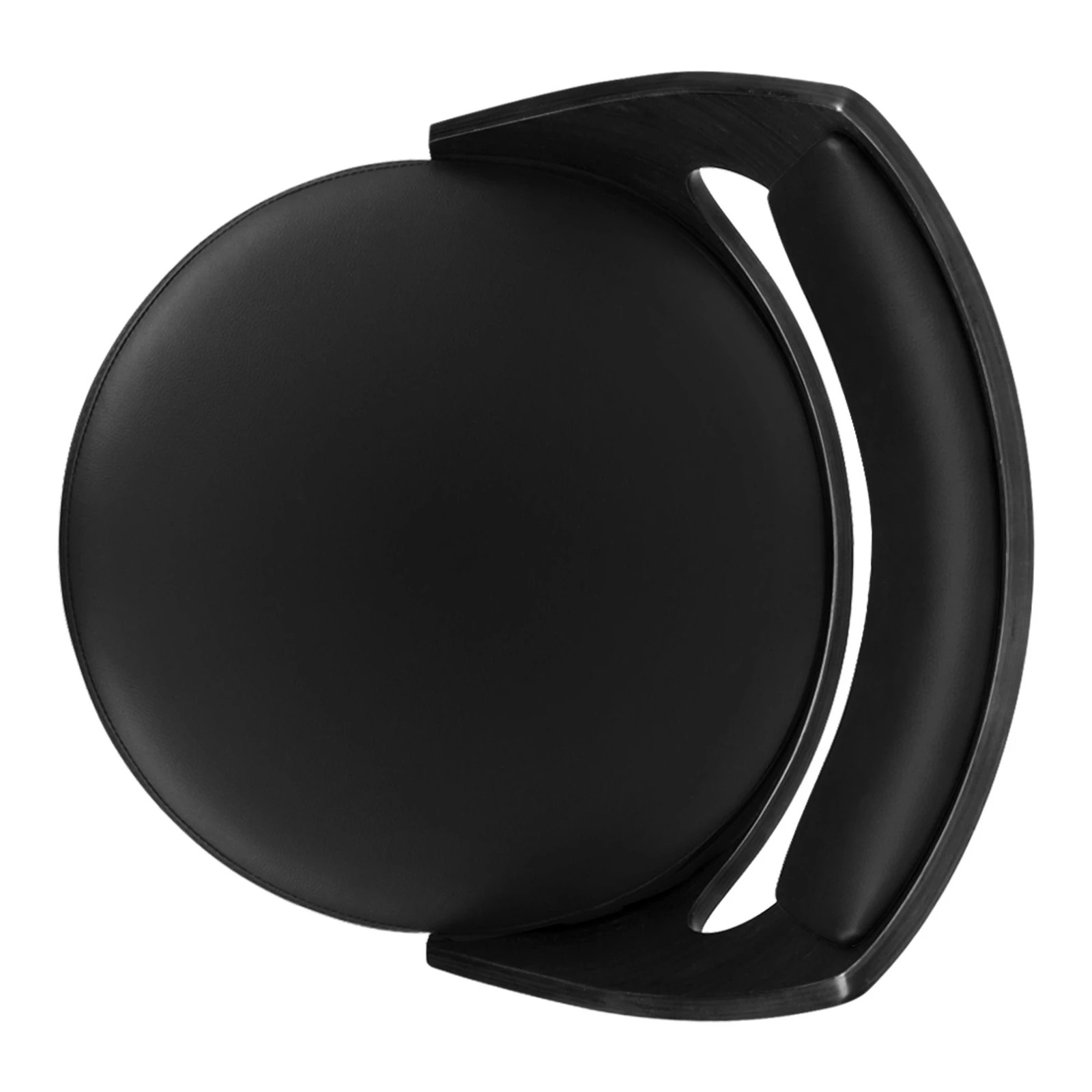 6 Alfordson 4x Swivel Bar Stools Eden Kitchen Wooden Dining Chair - Black, 6 of 9