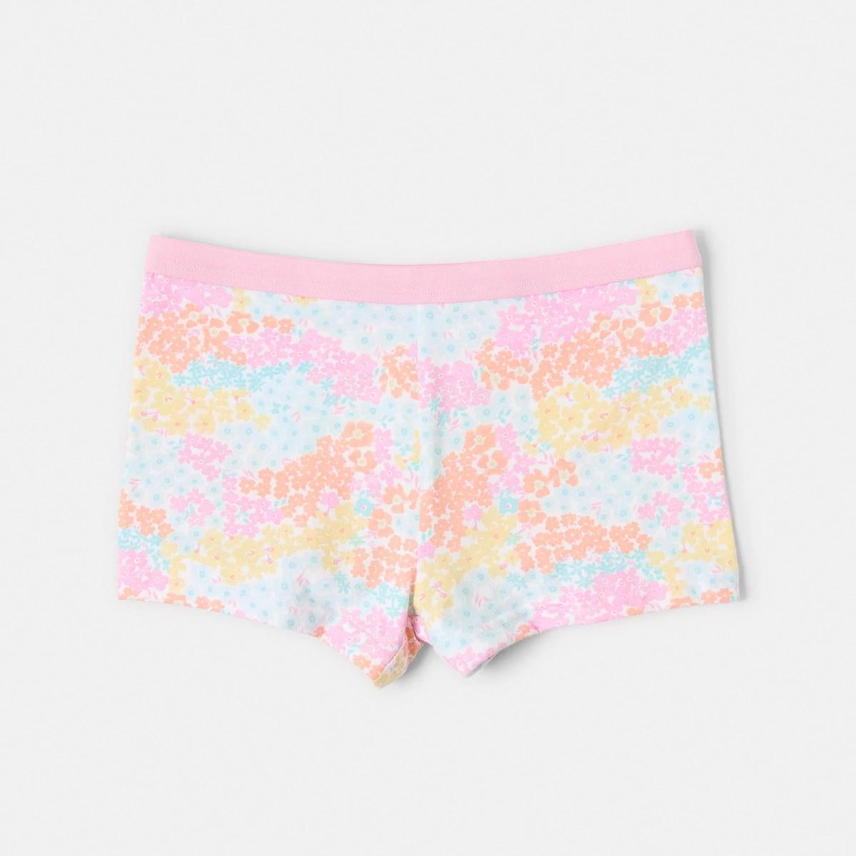 3 5 Pack Print Shorties WATERCOLOUR FLORAL, 3 of 8