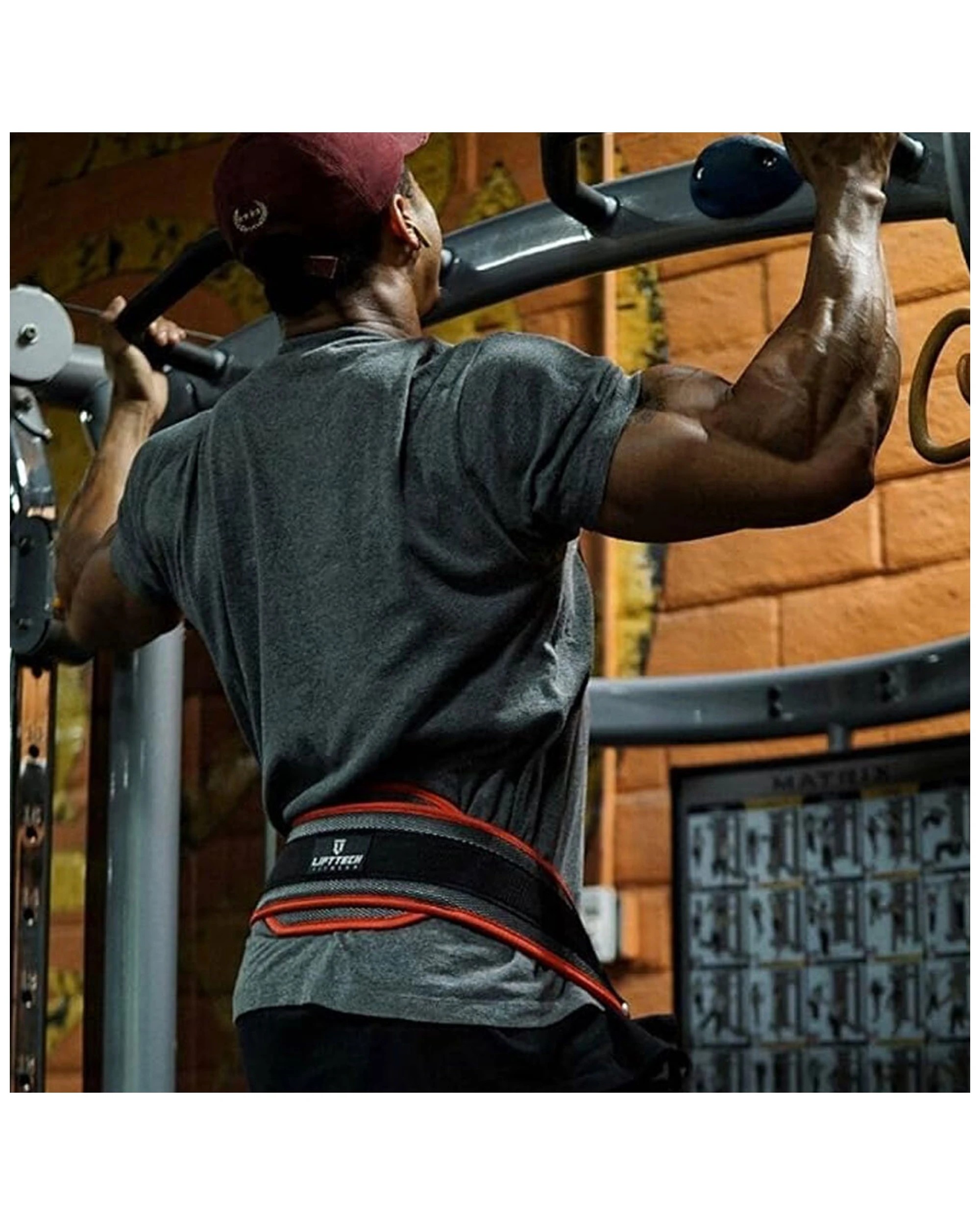 2 Lifttech Fitness Weight Lifting Pull-Up Dip Belt With Chain Polypropylene - Multi, 2 of 2