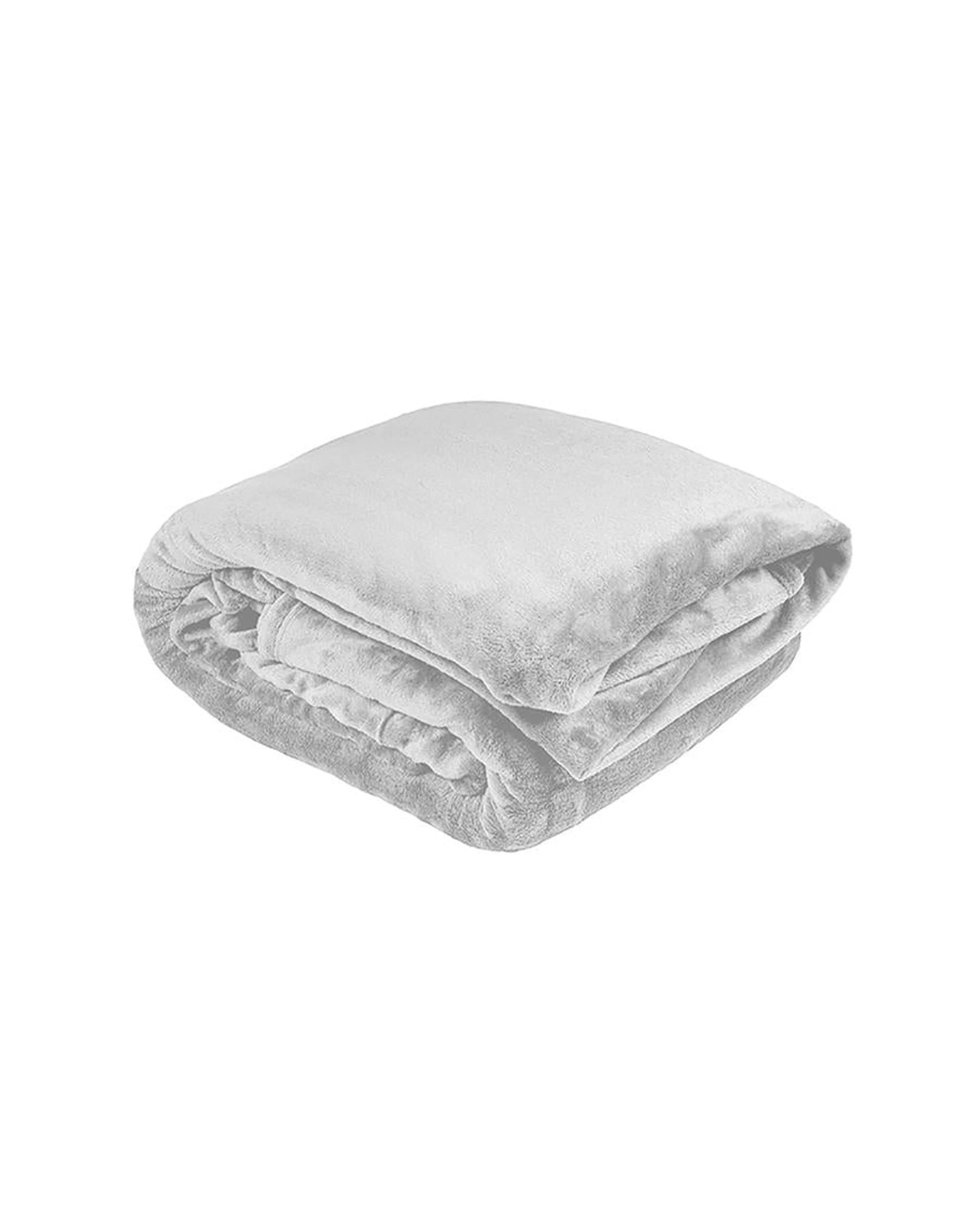 1 Bambury Ultraplush Blanket - Single, 180 x 230 cm, Silver, 100% Polyester - Silver, 1 of 2