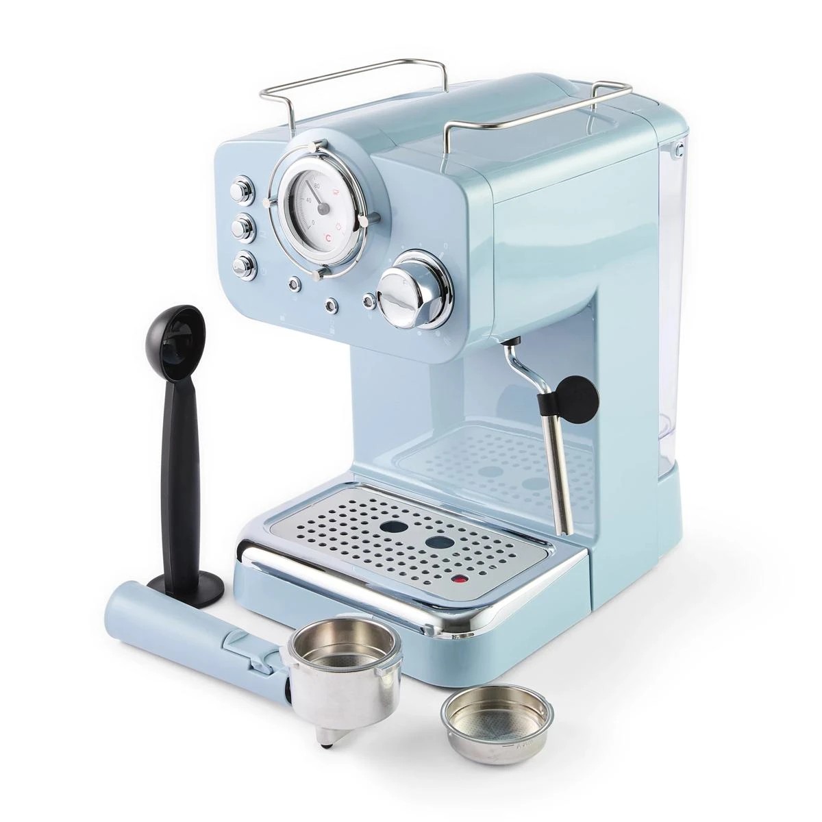 9 Espresso Coffee Machine - Blue, 9 of 9