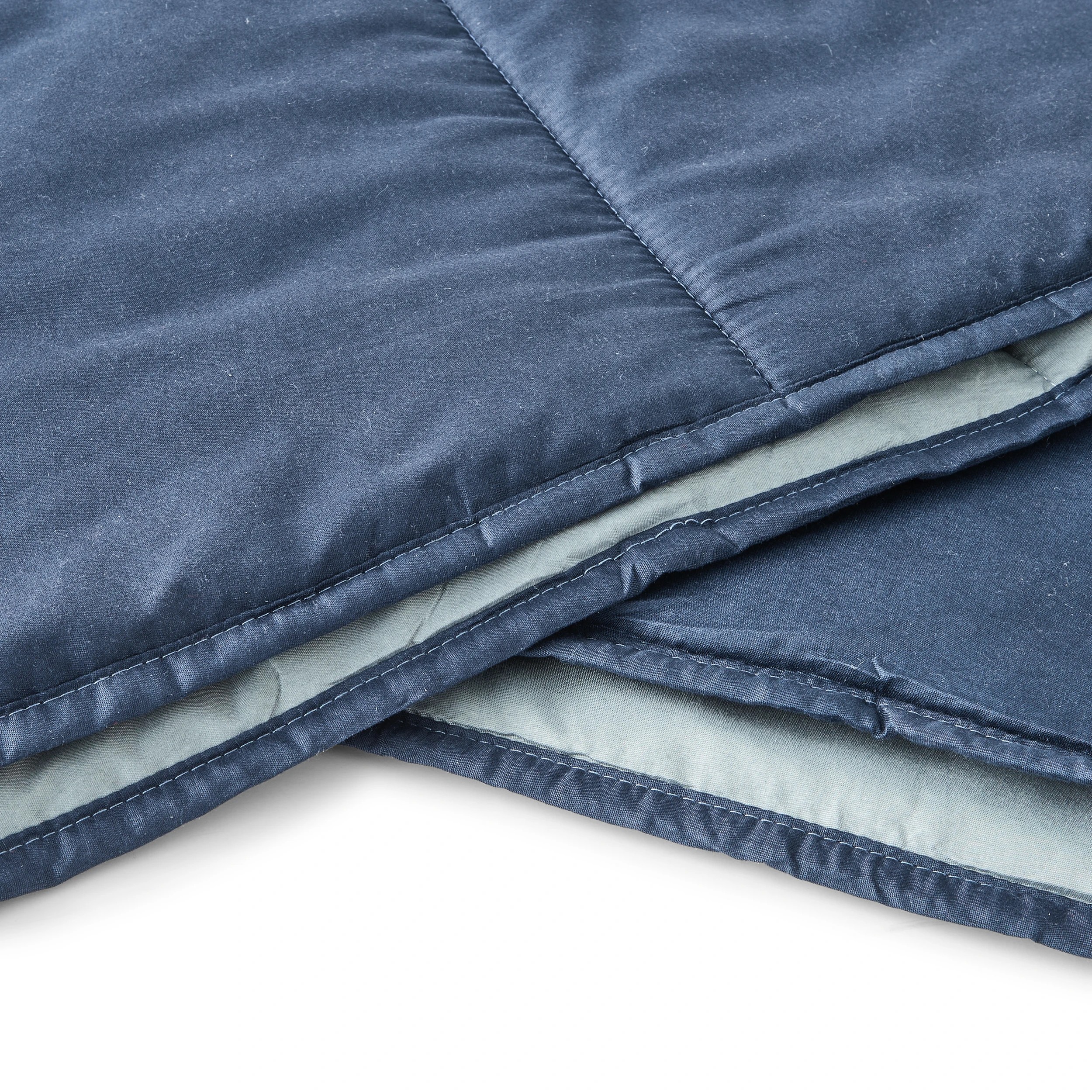 6 Reversible Comforter Set - Double Bed, Indigo, 6 of 7